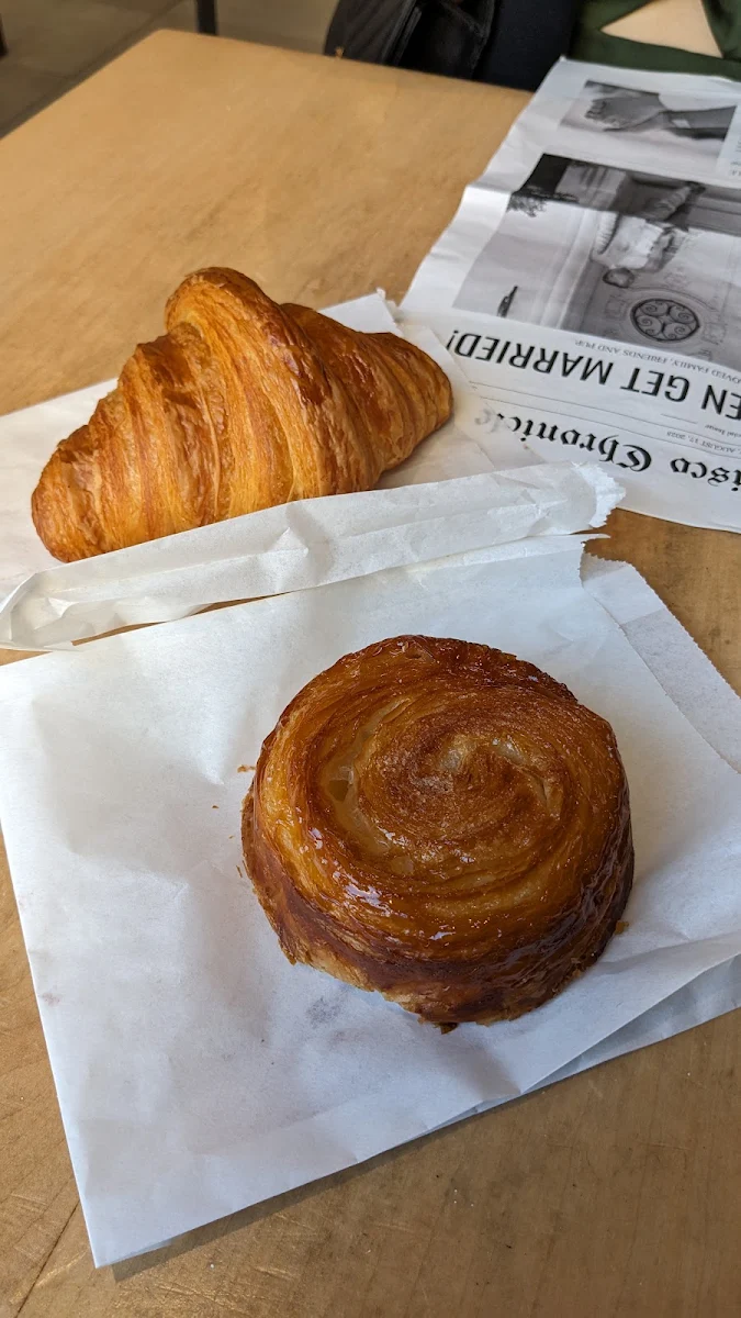 Freshly Baked Pastries and Croissants