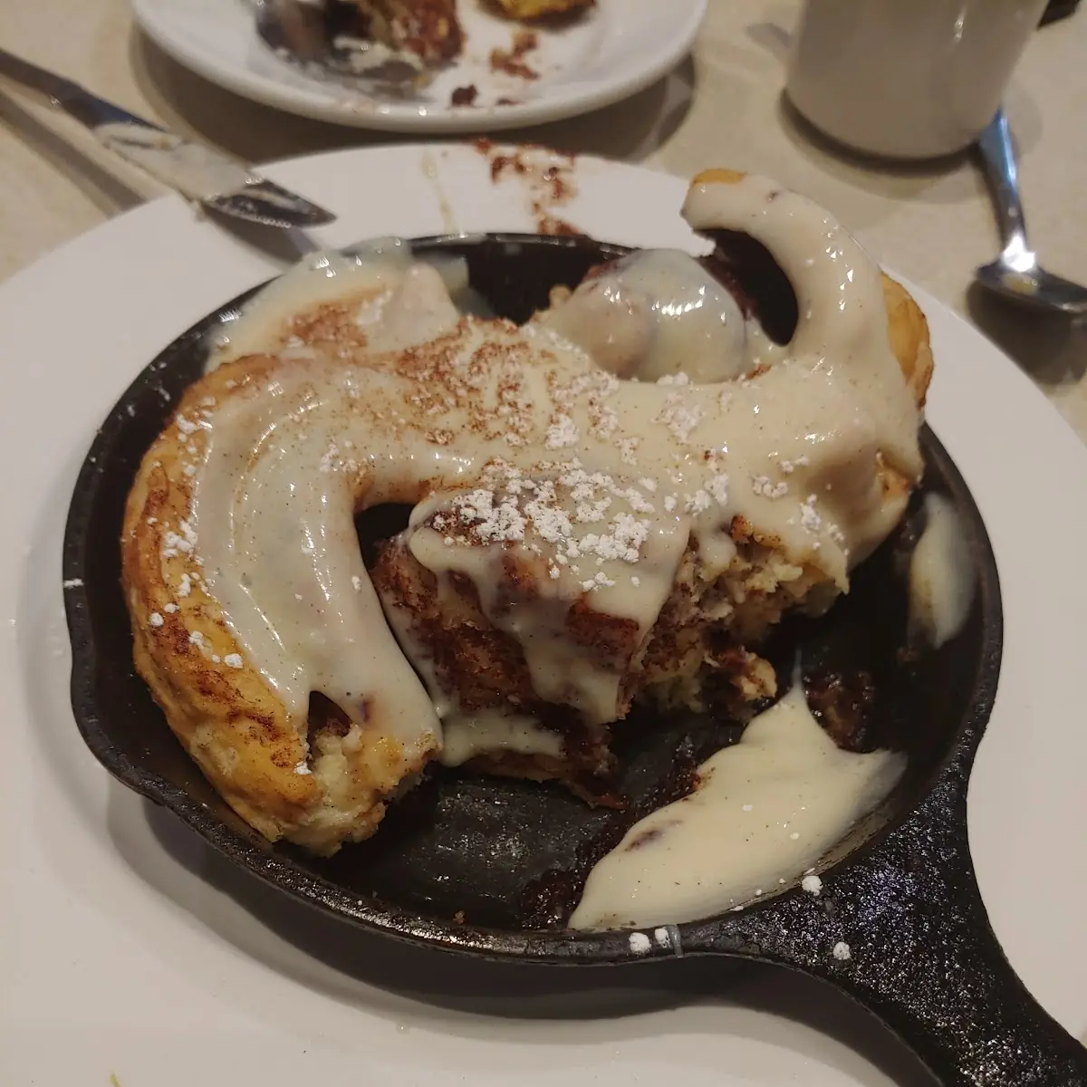 Cinnamon Roll with Cream Cheese Frosting