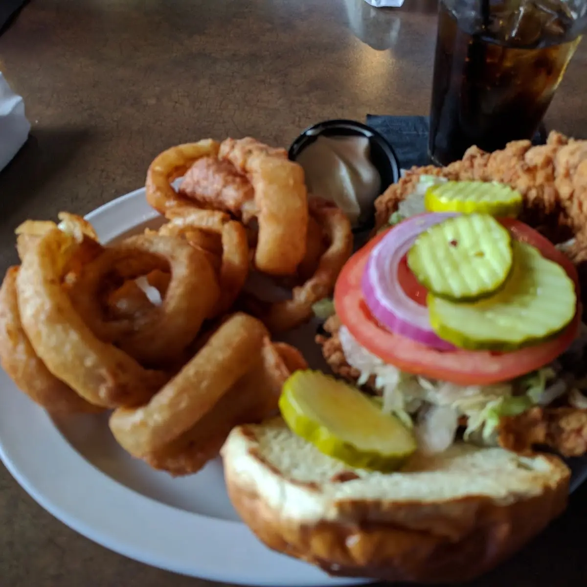 Pork Tenderloin with Onion Rings