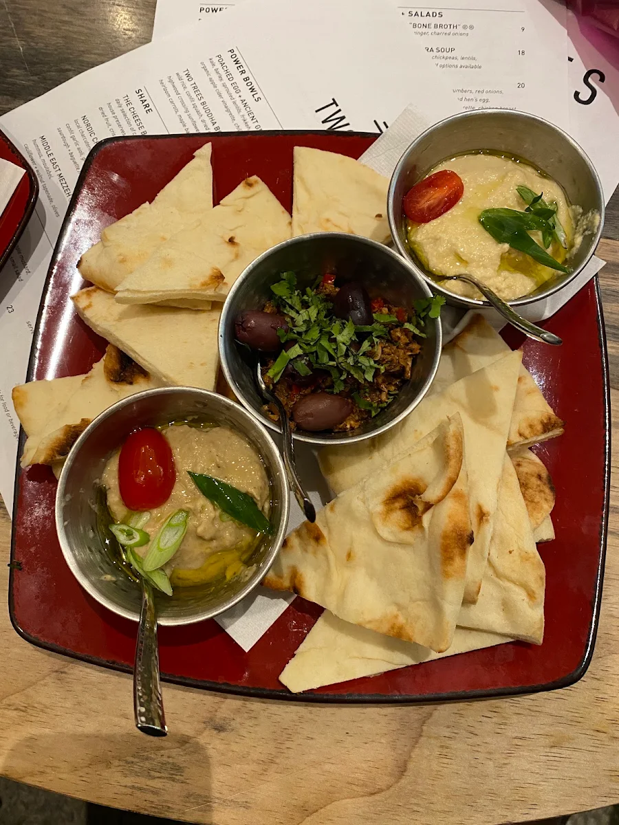 Mezza Platter, Two Trees Bistro @ Kananaskis Nordic Spa