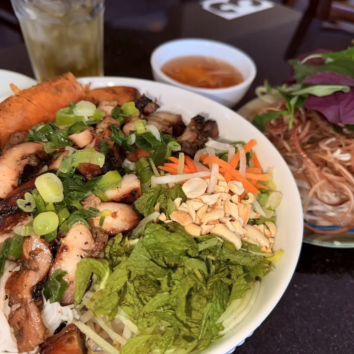 Chicken Vermicelli and Egg Roll Combo