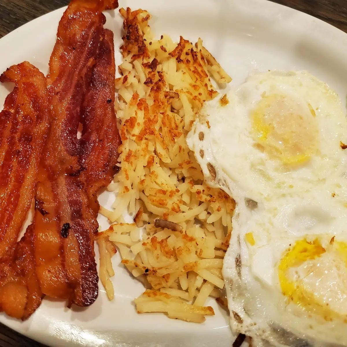 Eggs Bacon and Hash Browns