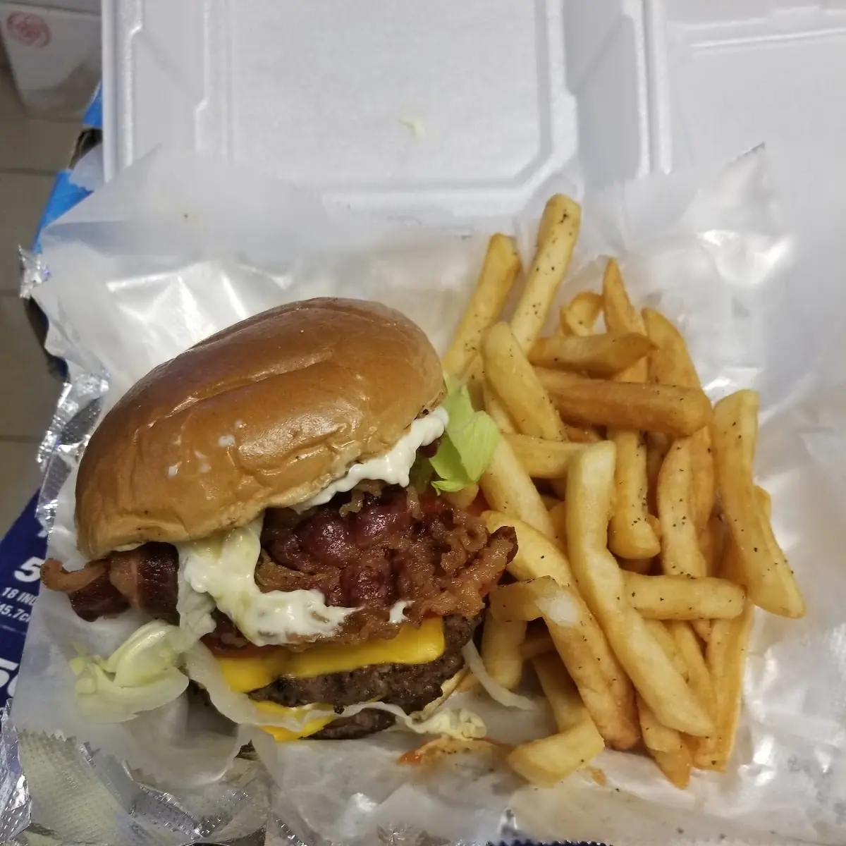 Beef Bacon Double Cheeseburger