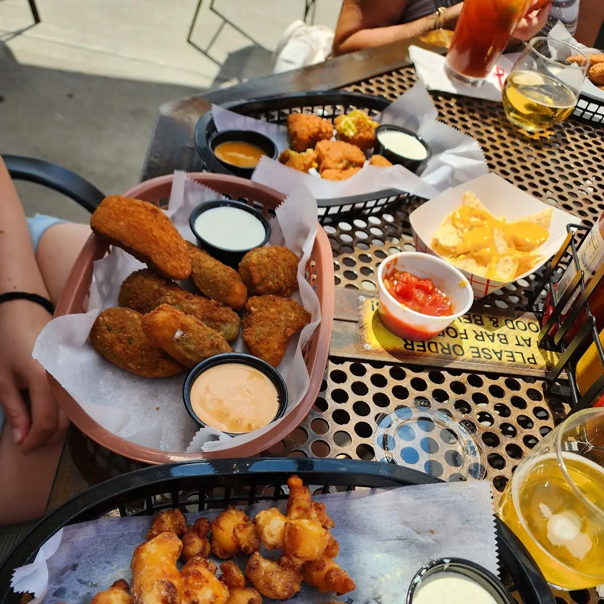 Cheese Curds and Boneless Wings