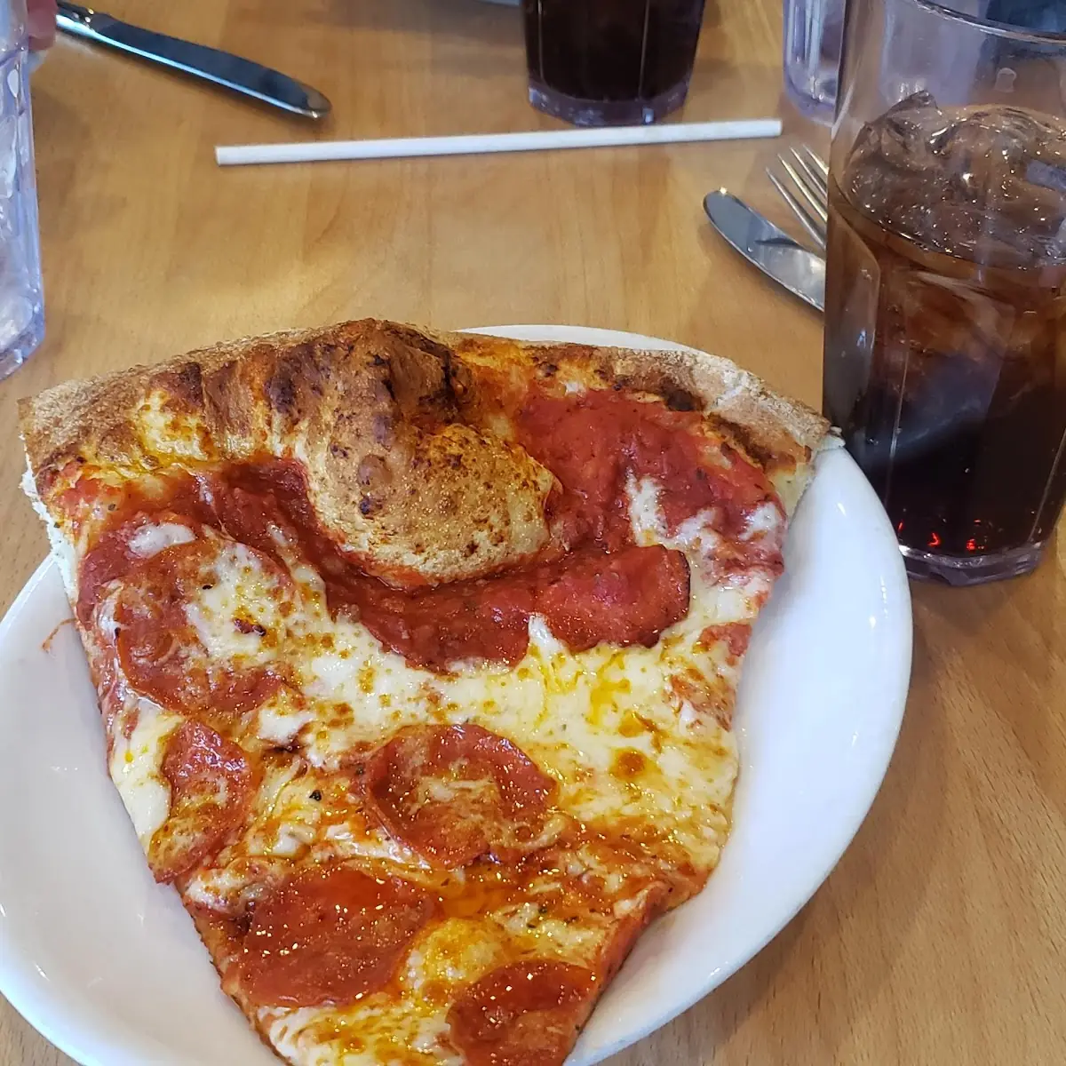 Pepperoni Pizza with Coke