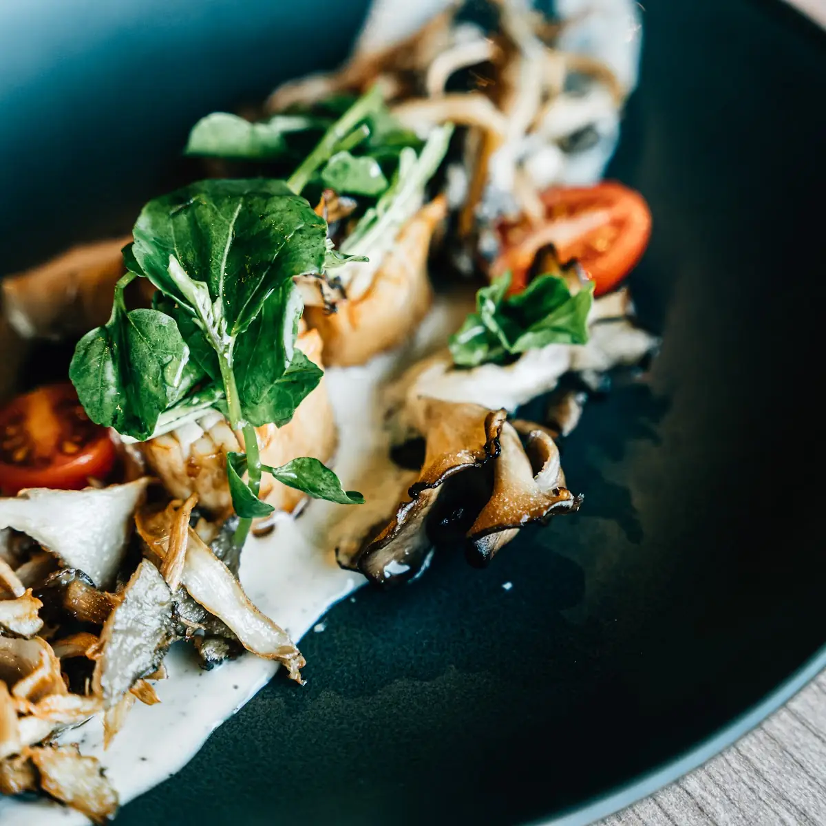 Truffle Yuzu Spinach Salad