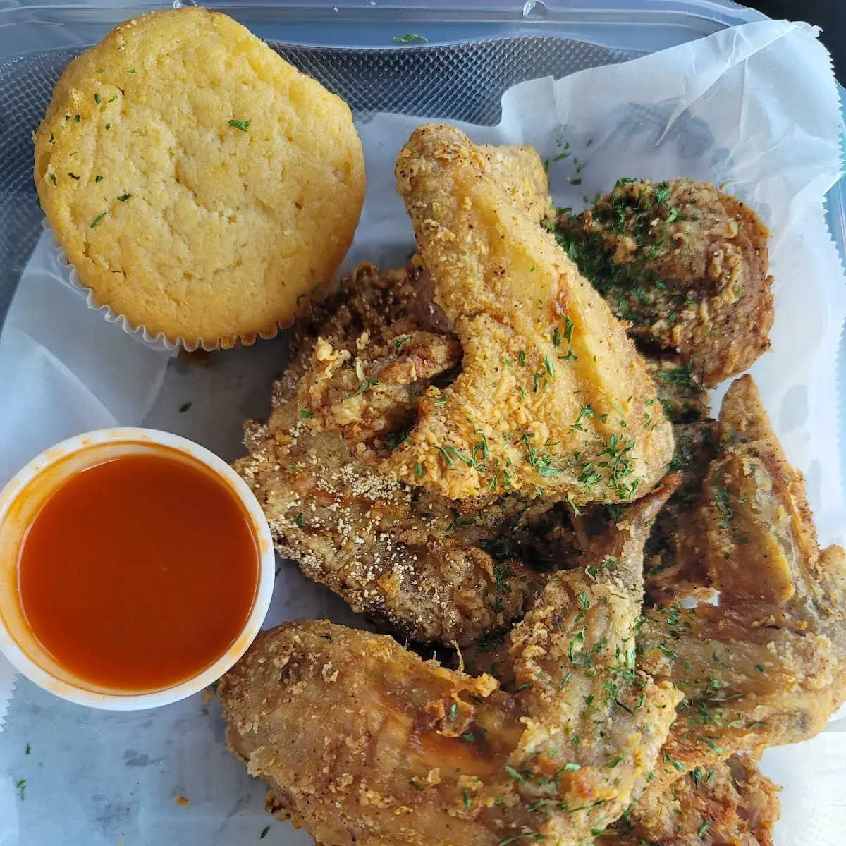 Chicken Wings and Pork Chops
