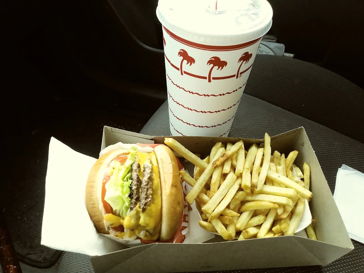 1 Double Double Cheeseburger with Fries and Drink