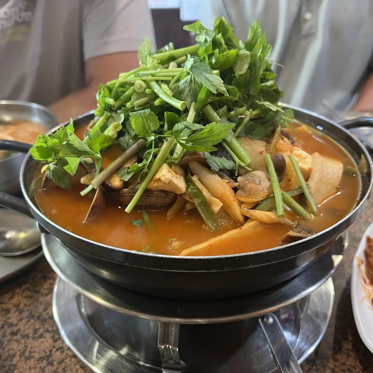 Grilled Sole Soybean Soup