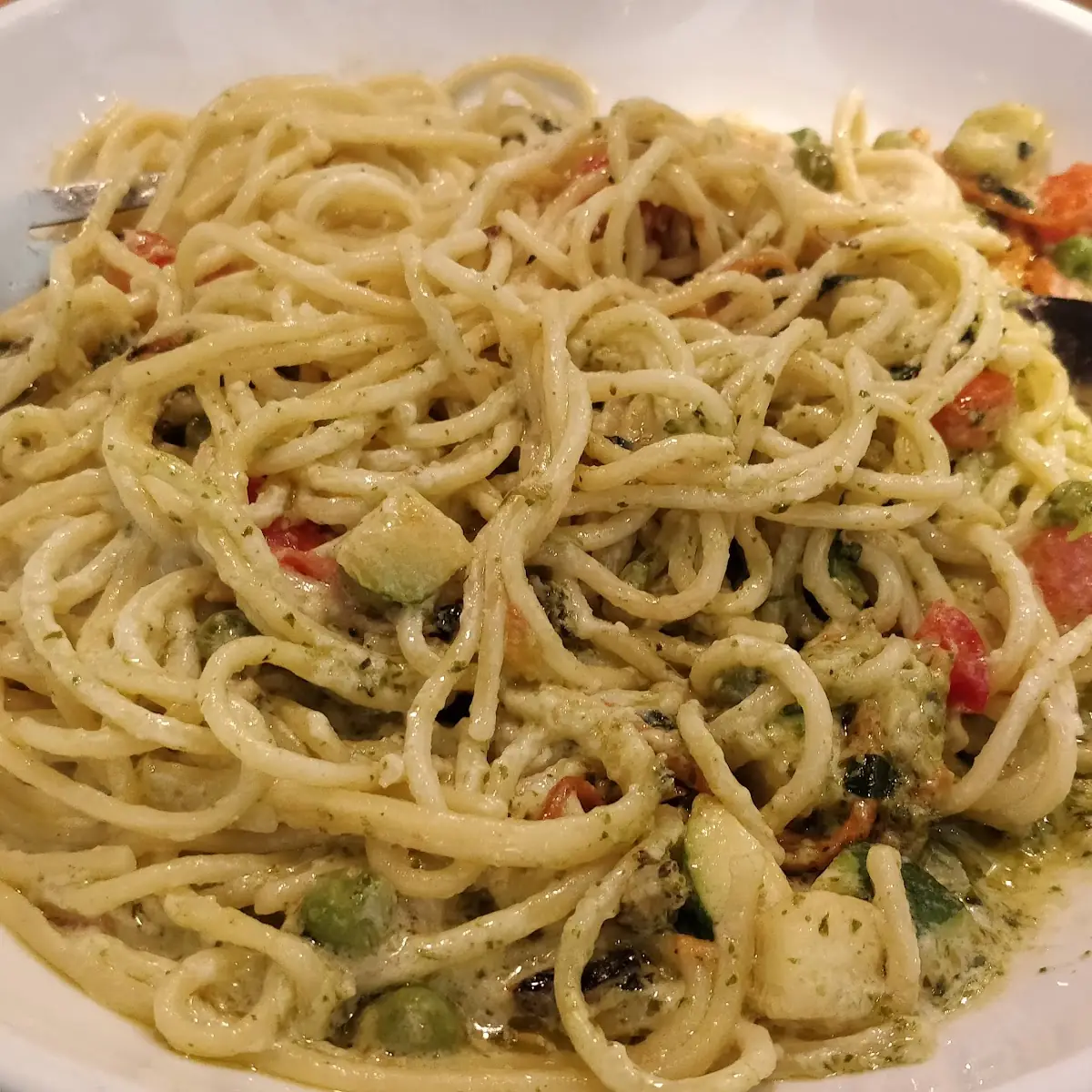Spaghetti with Pesto Sauce