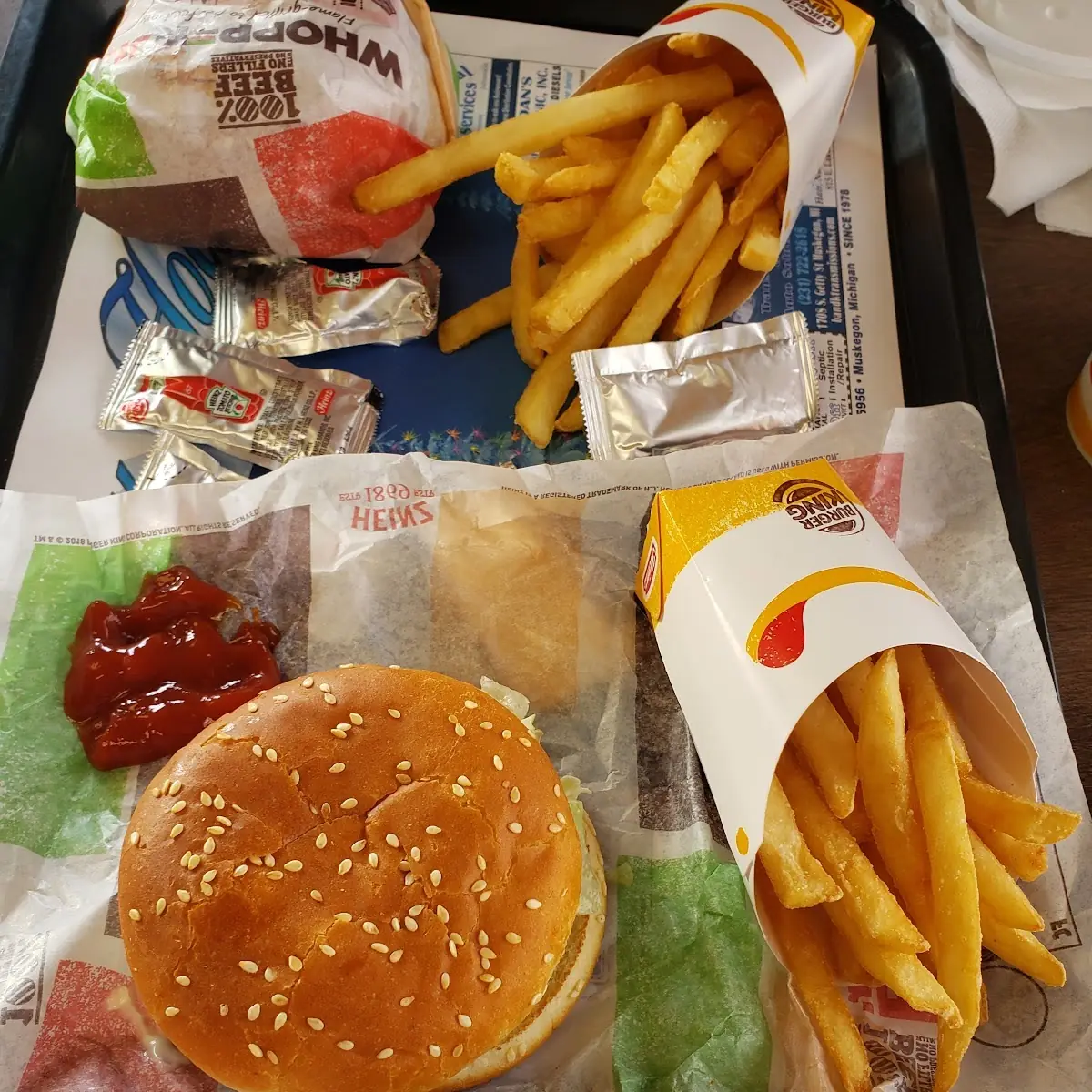 Whopper Jr and Fries