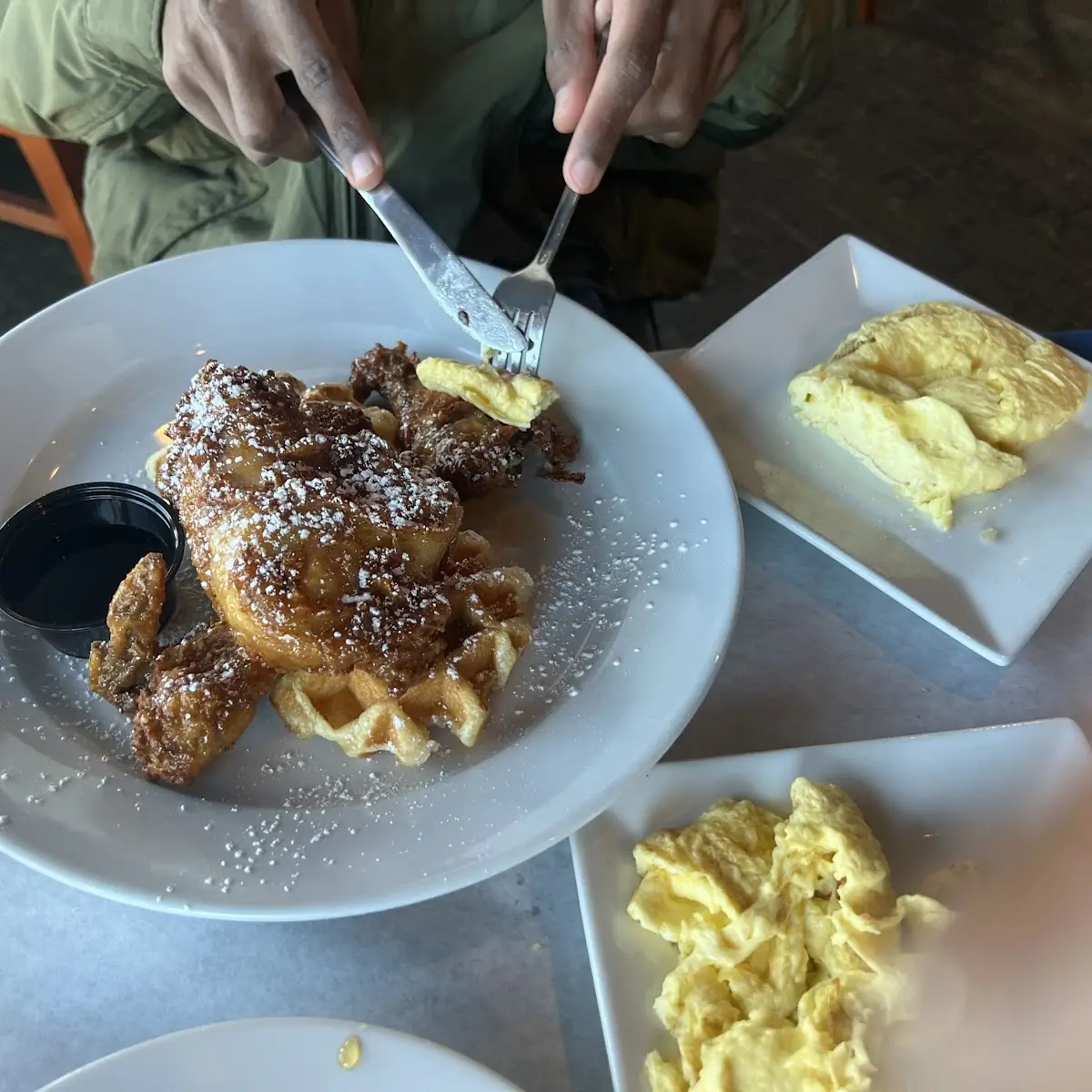 Crispy Airline Chicken & Waffle