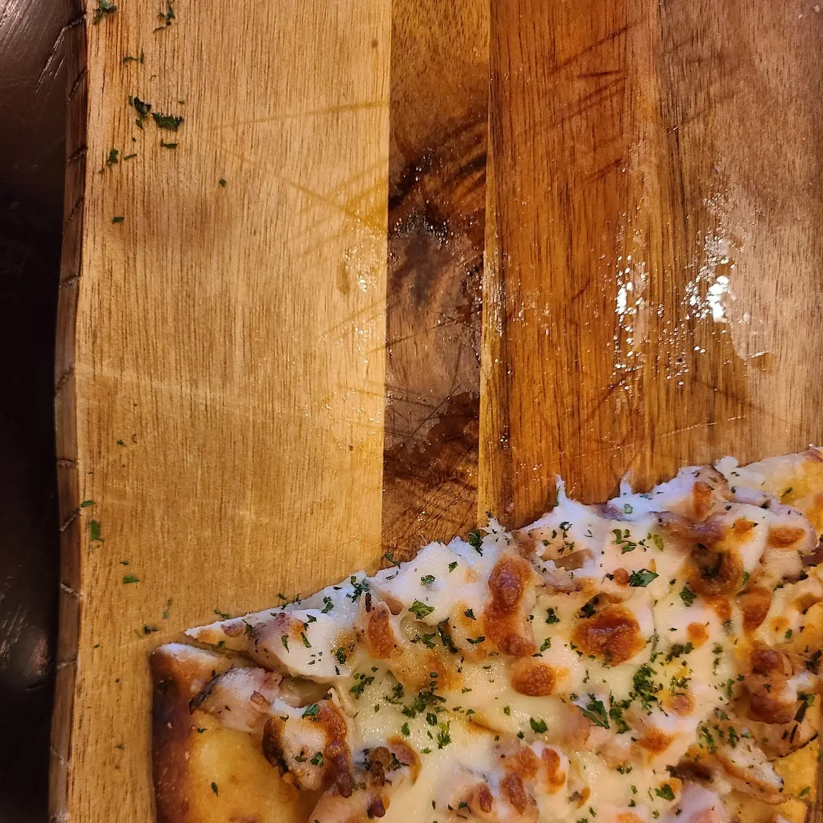 Chicken Alfredo Flatbread