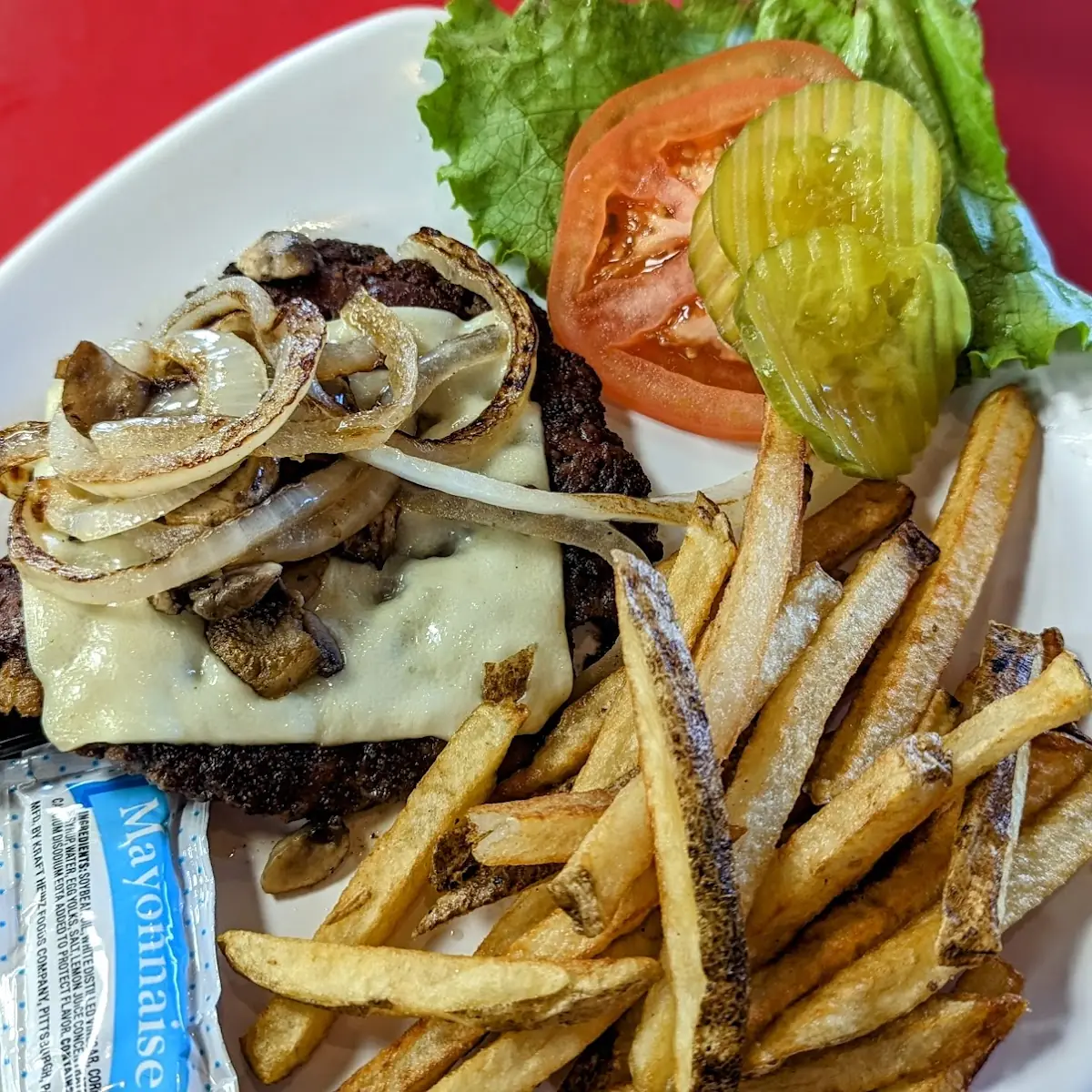 Grilled Onions and Mushrooms