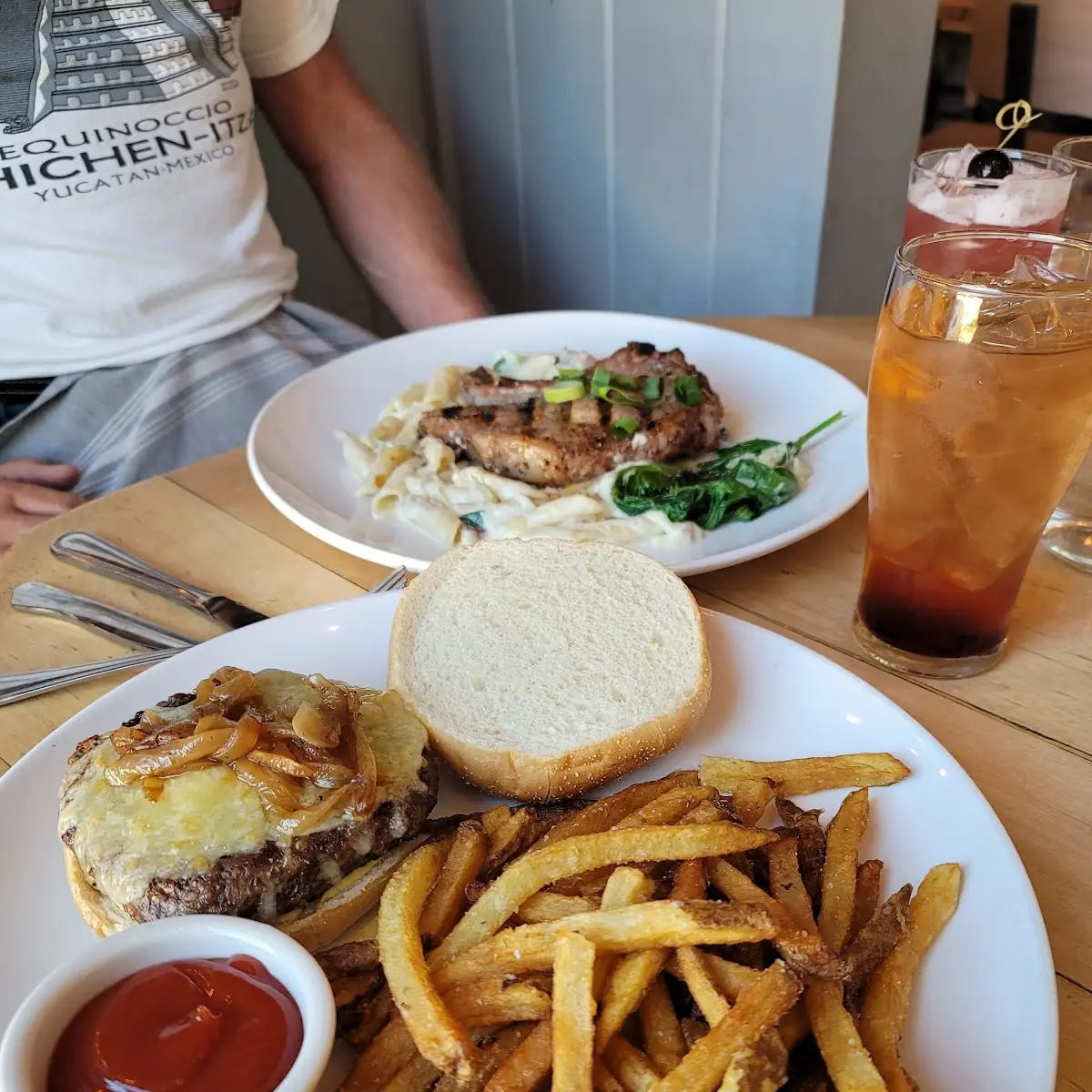 Pork Chop and Hamburger