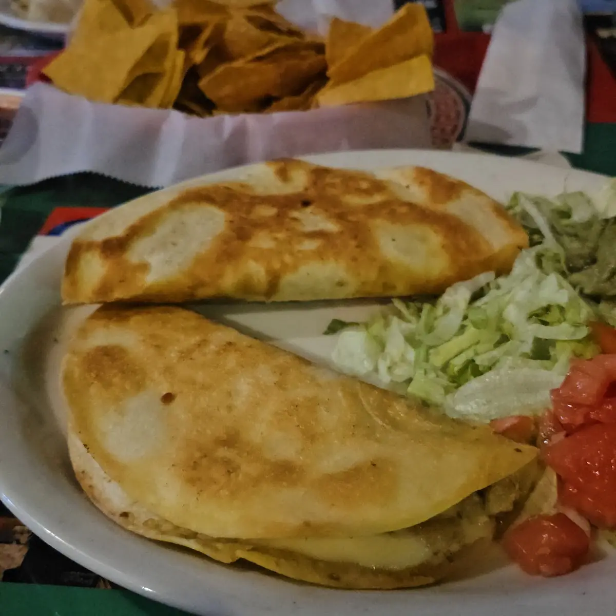 Chicken Quesadilla Plate