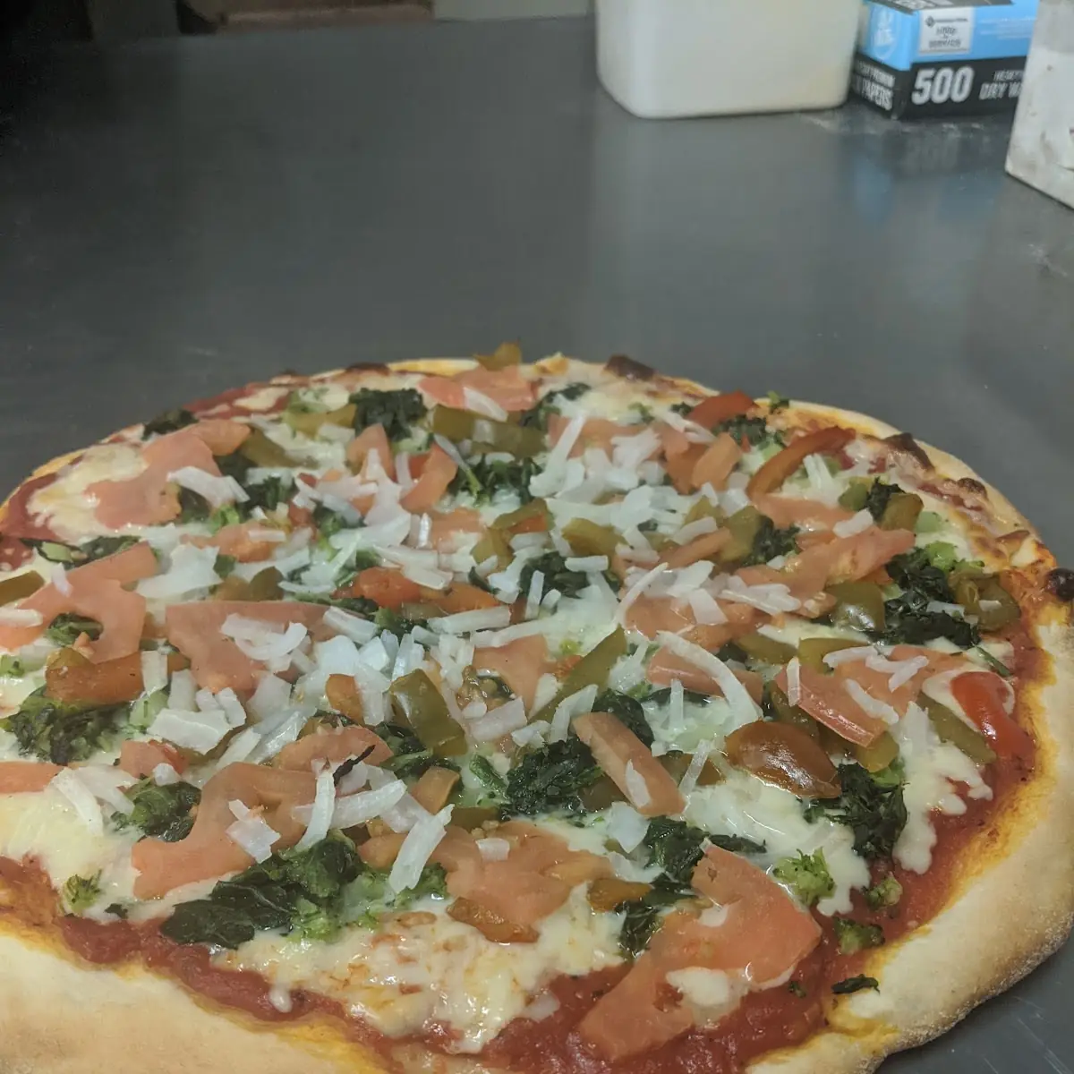 12 Round Veggie Pizza