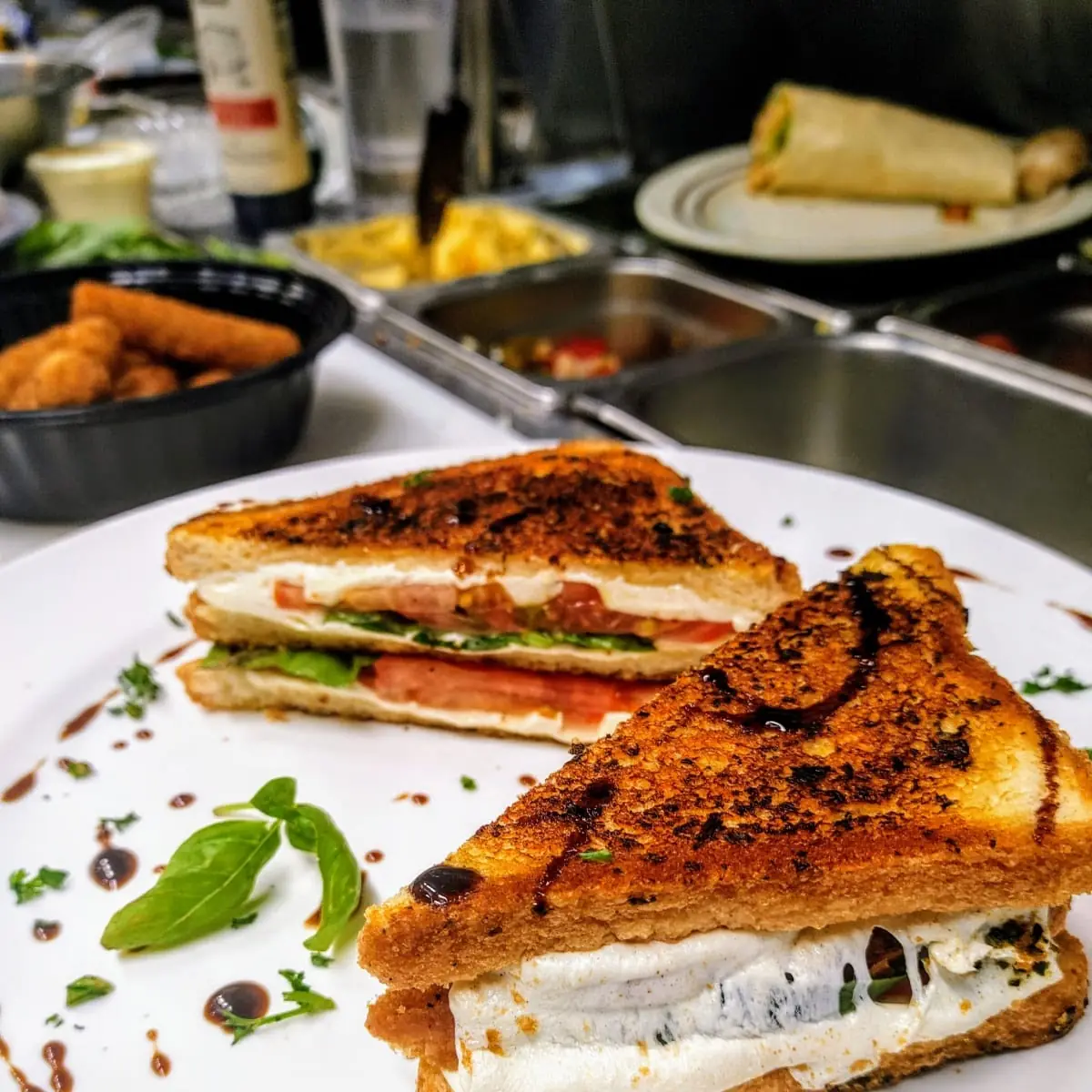 Grilled Cheese Sandwich a La Caprese