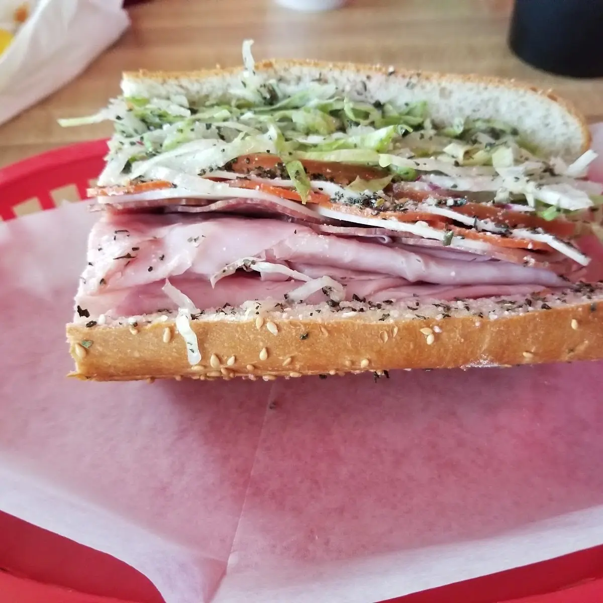 Italian Sub with Ham and Salami