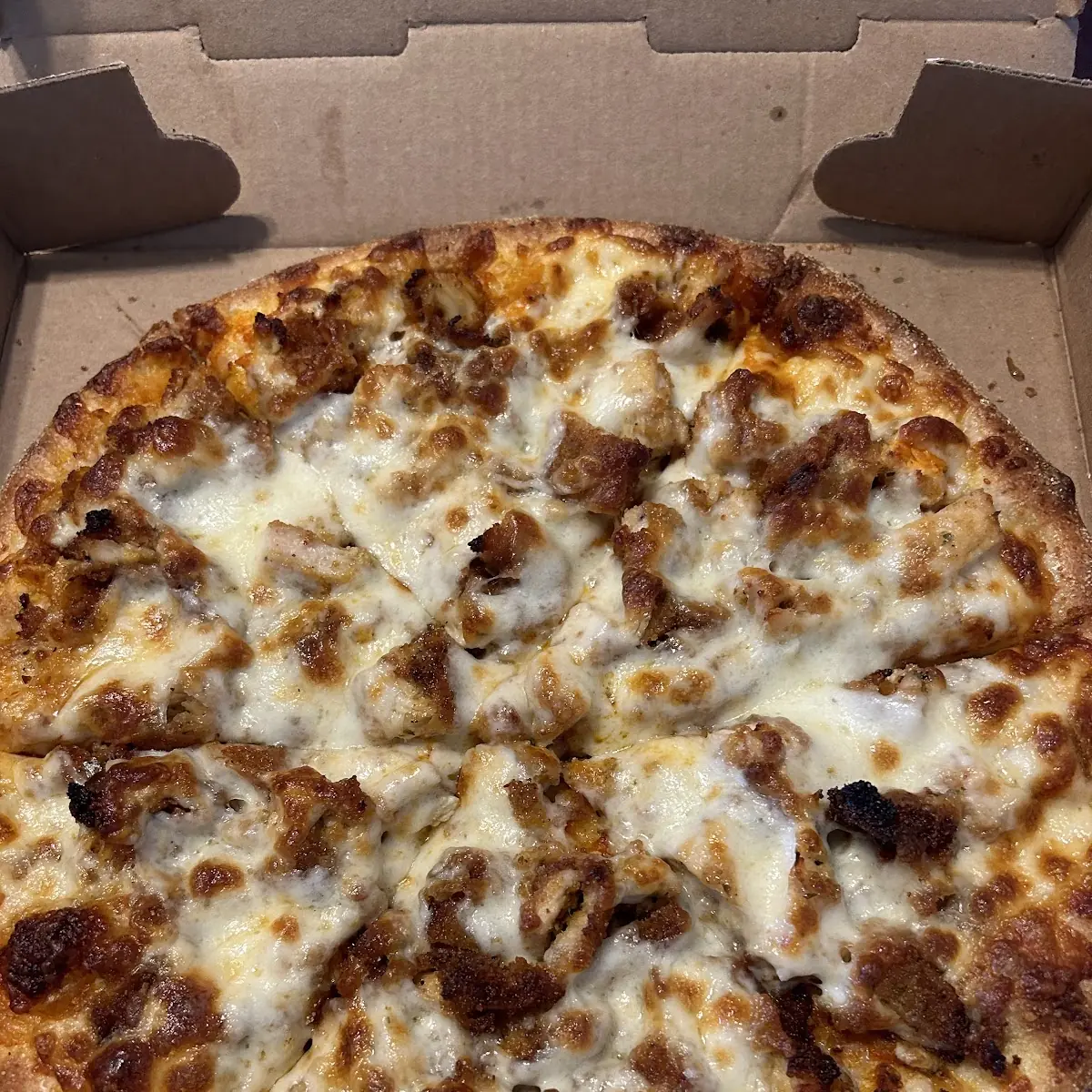Buffalo Chicken Pizza Well Done