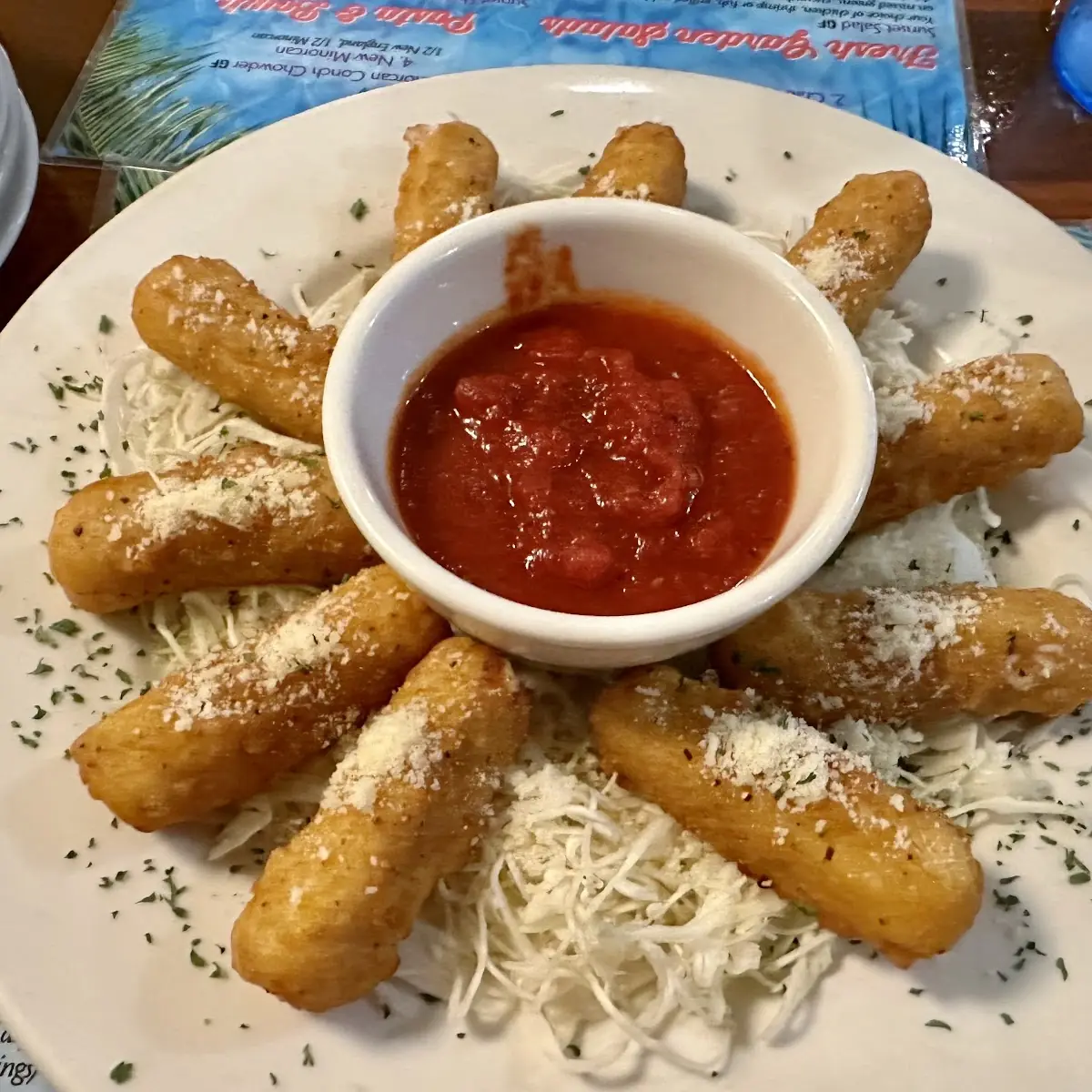 Mozzarella Sticks with Homemade Marinara Sauce