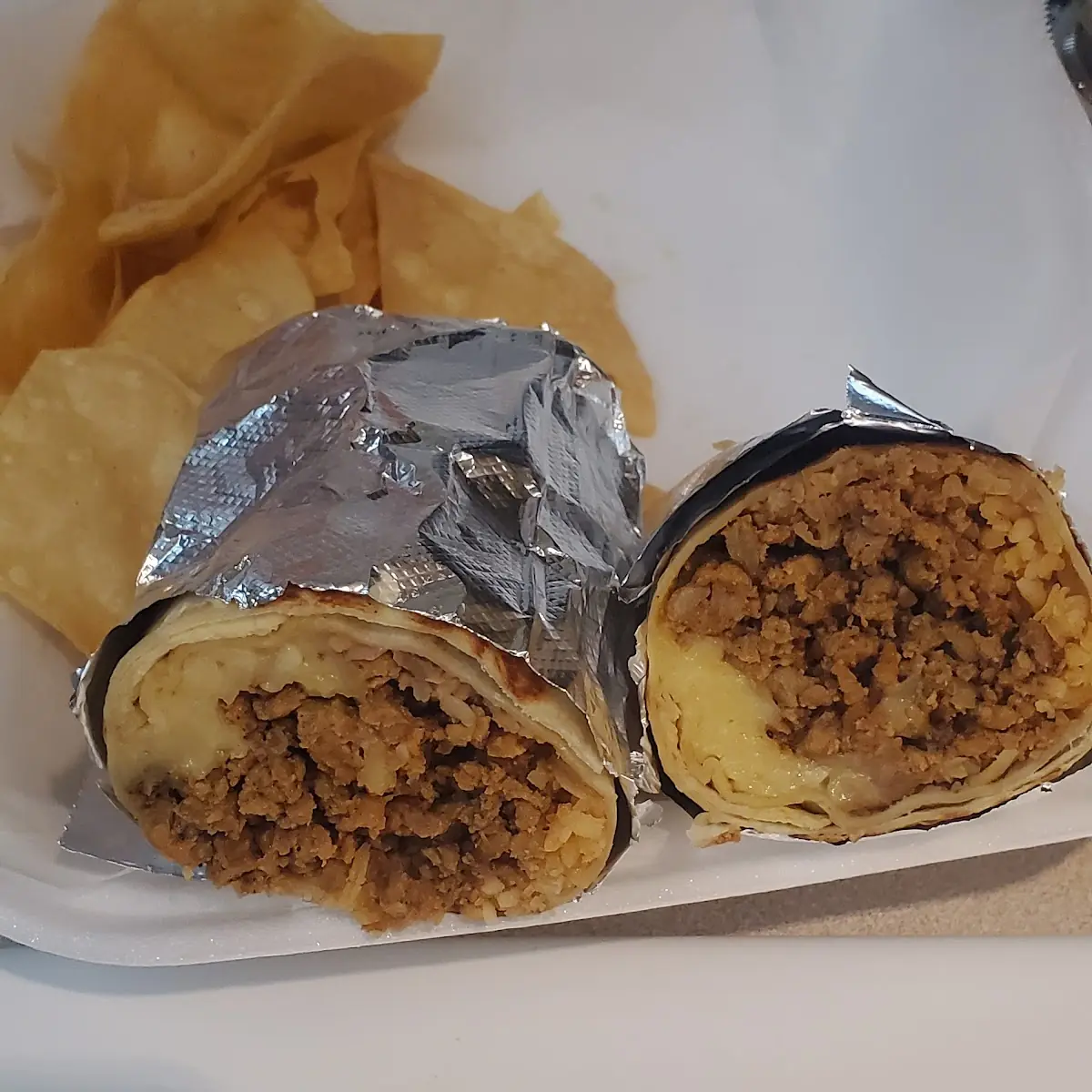 Spicy Chorizo Burrito