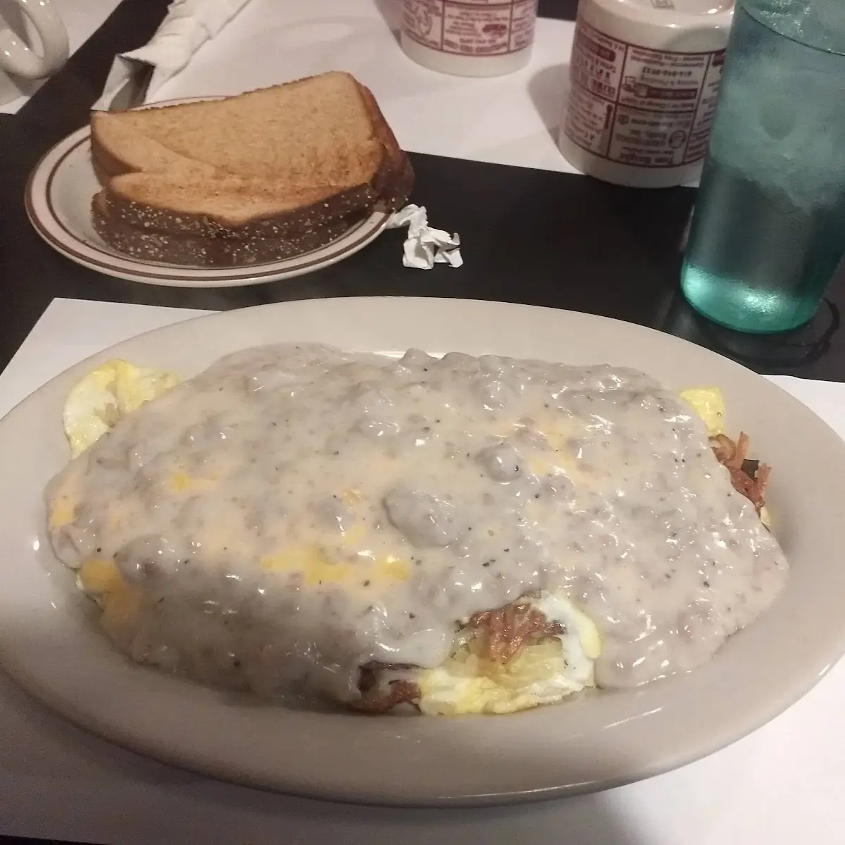 Farmers Omelette with Sausage Gravy