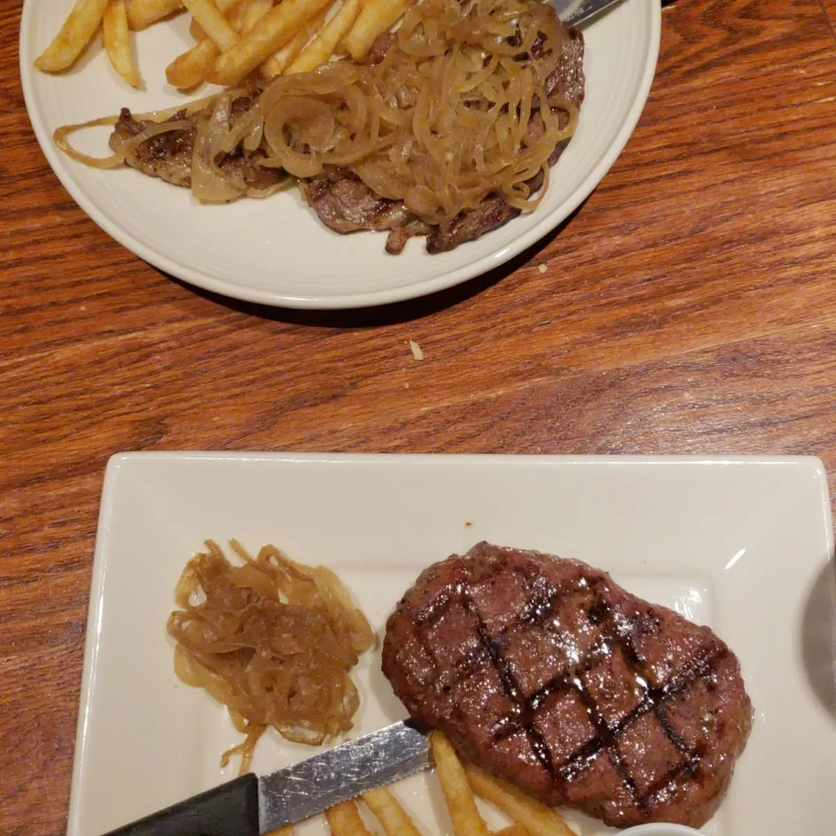 Ribeye and Hamburger Steak