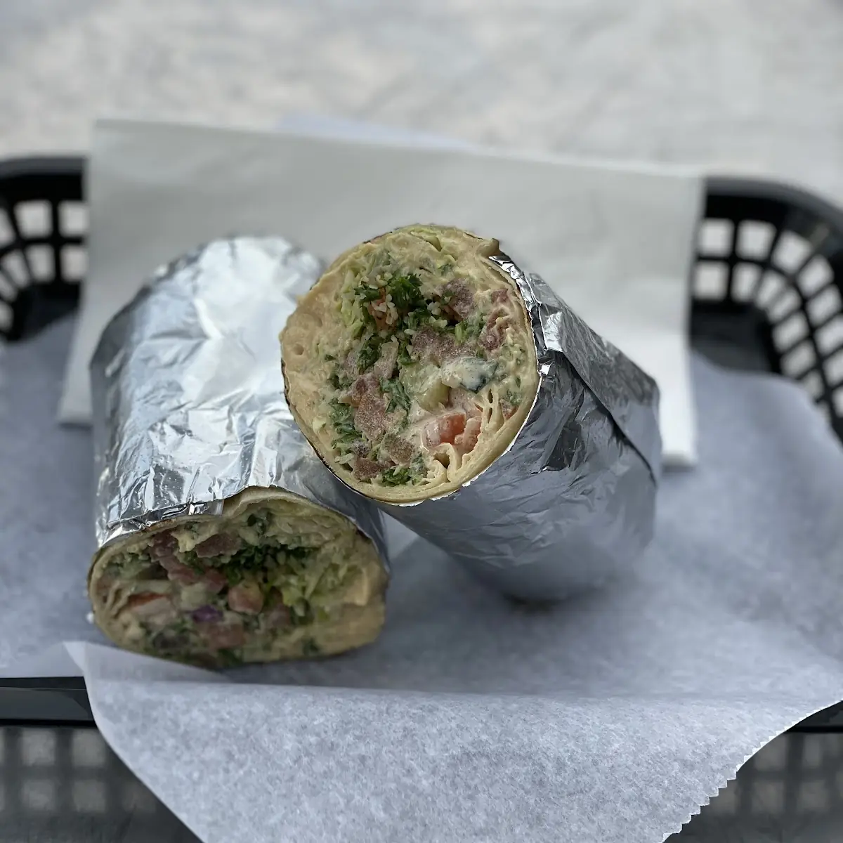 Lamb and Beef Shawarma Wrap