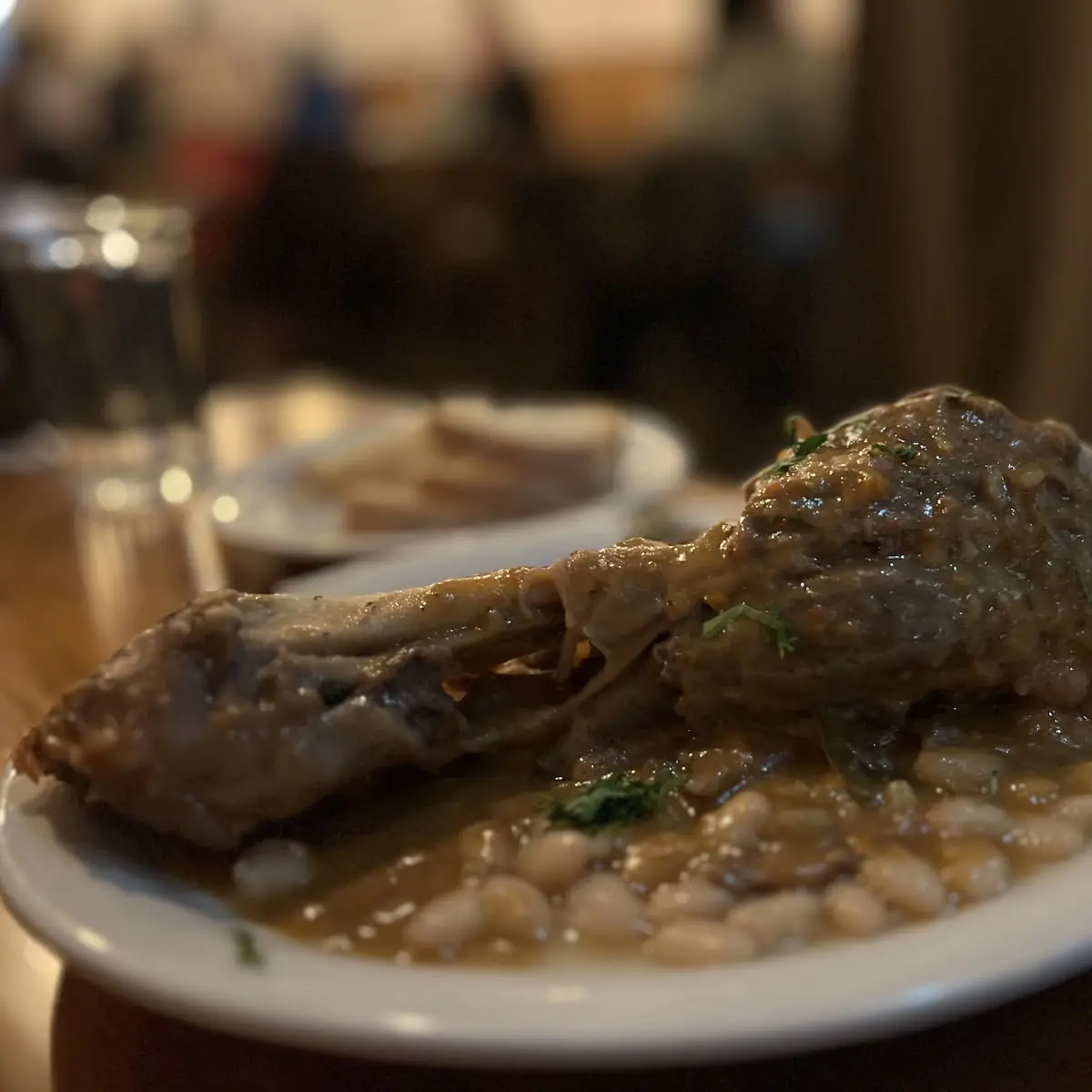Braised Lamb Shank w Cannellini Beans