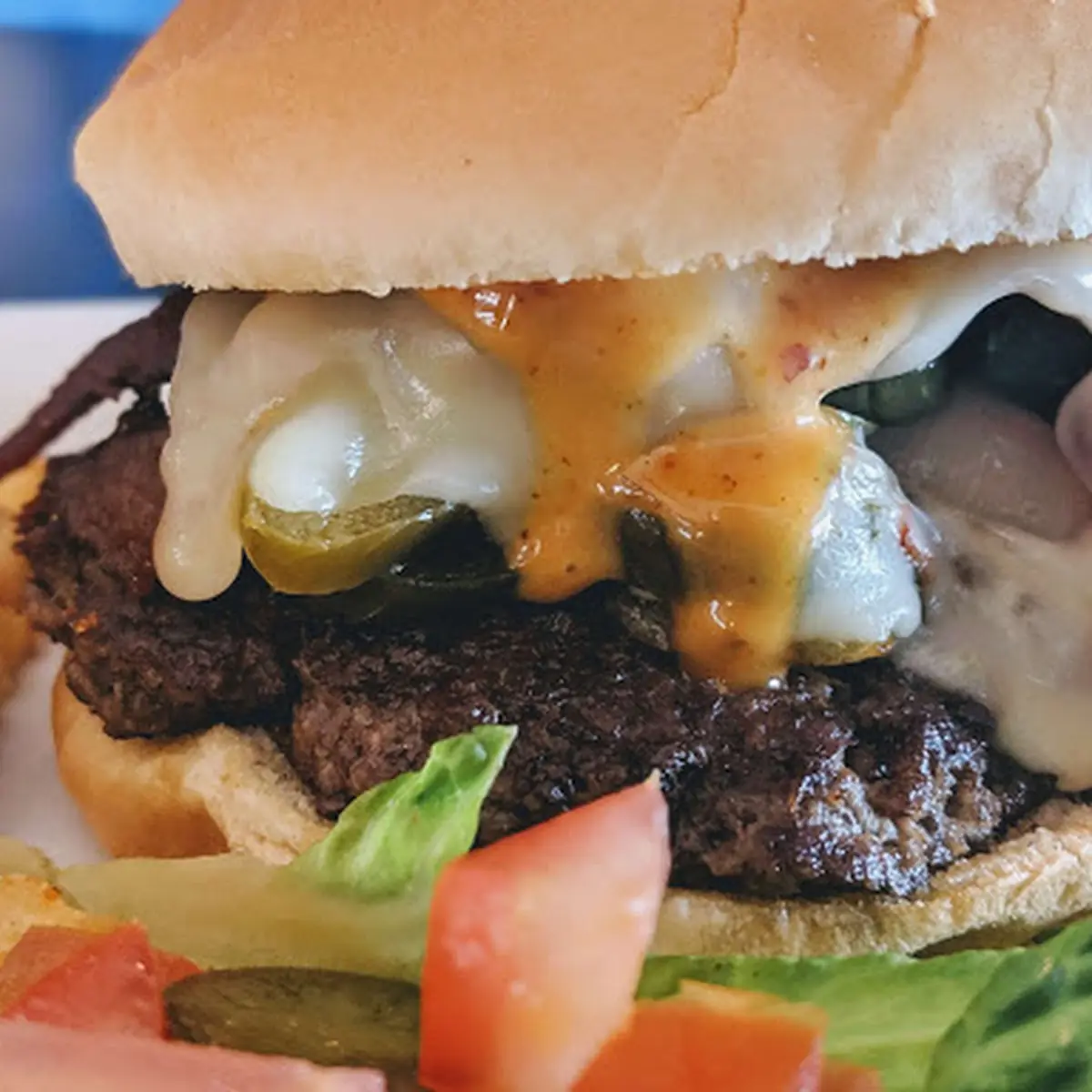 Mushroom and Swiss Burger