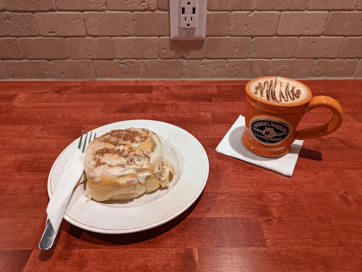 Cinnamon Roll and Irish Creme Mocha