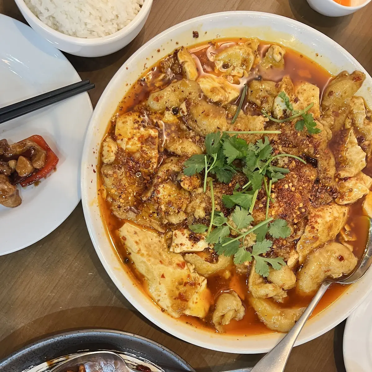 Fish w Spicy Bean Sauce in Hot