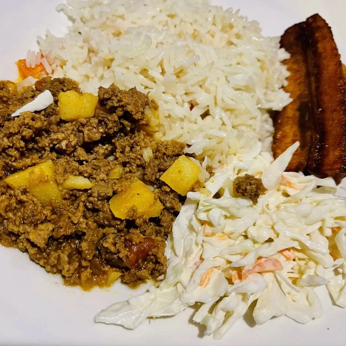 Tajadas Con Carne Molida