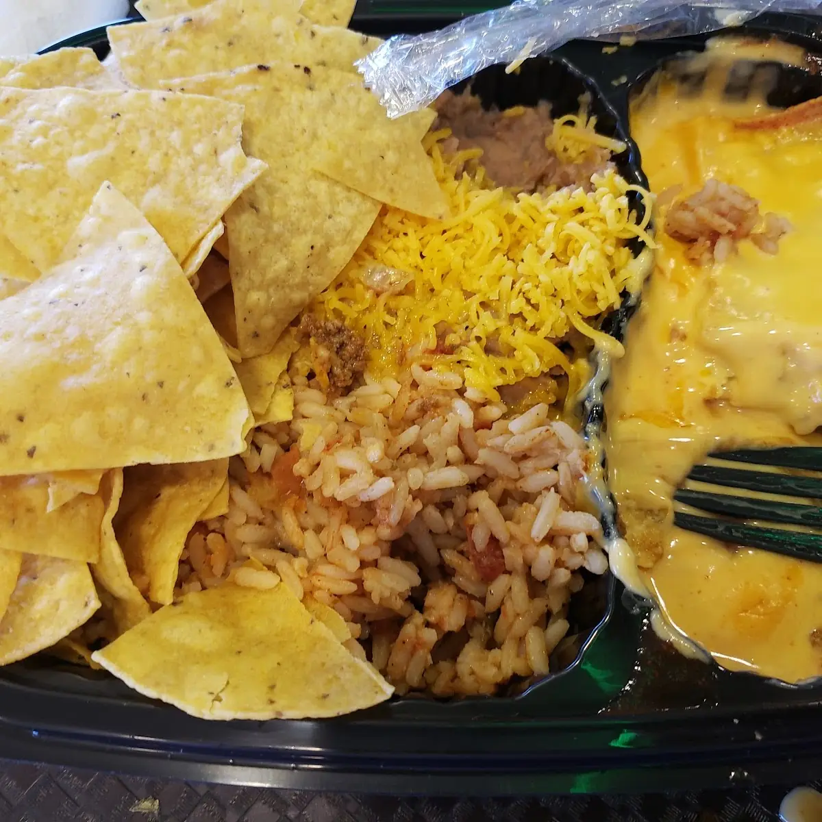Beef Taco with Rice and Beans