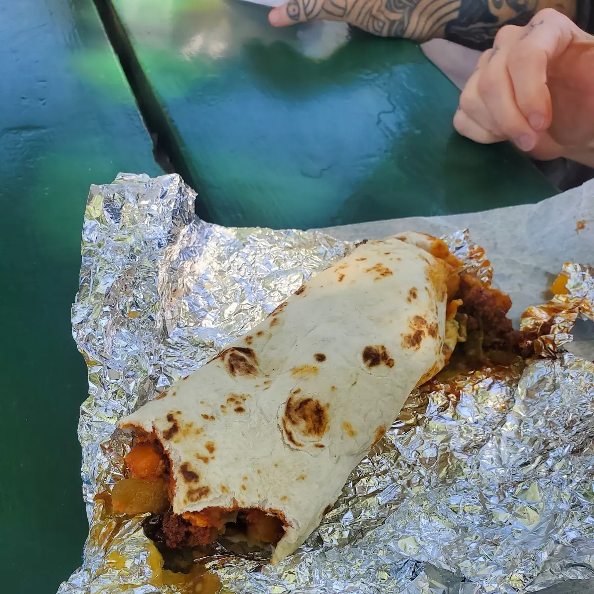 Breakfast Burrito Red Chile