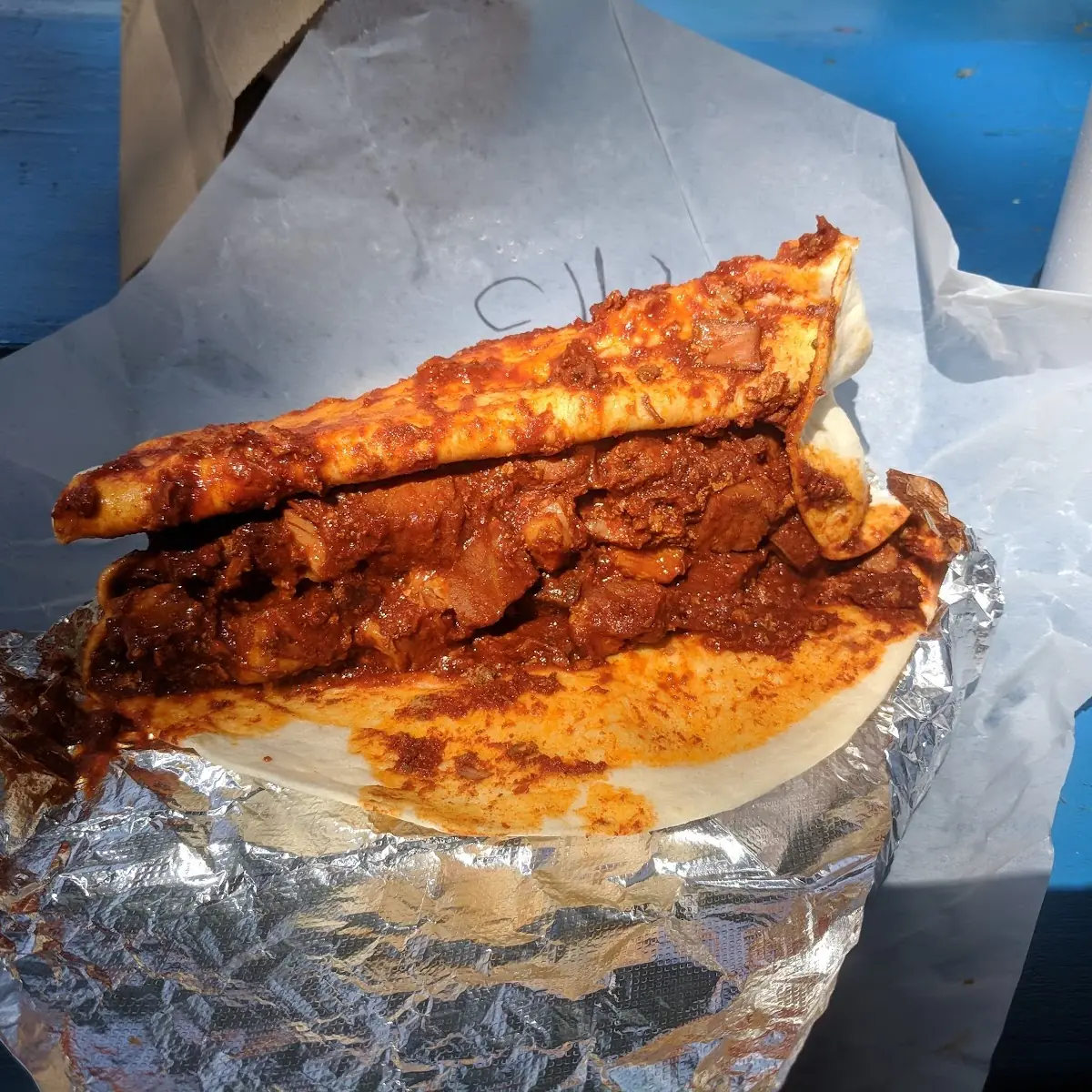 Carne Adovada Burrito