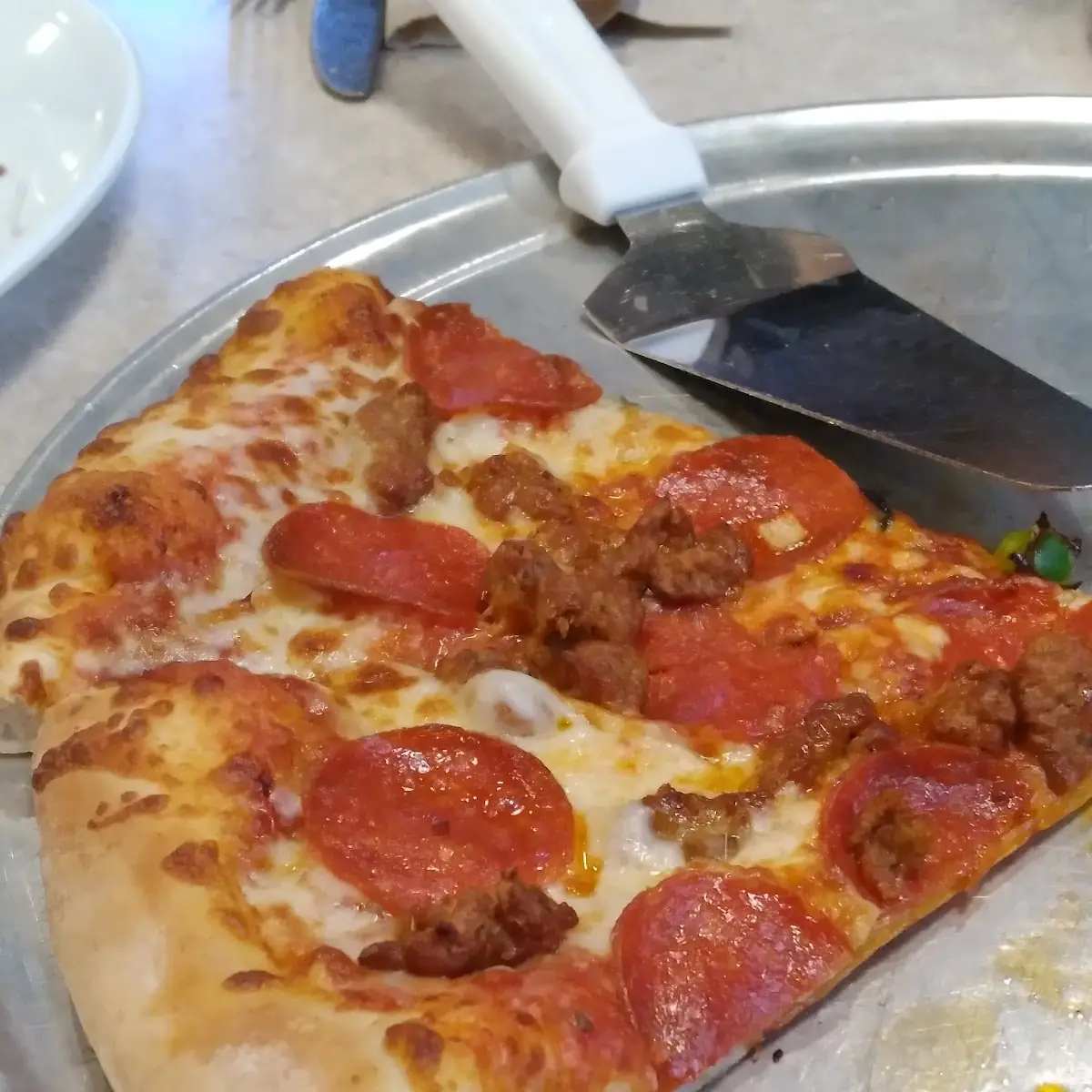 Pepperoni and Sausage Pizza