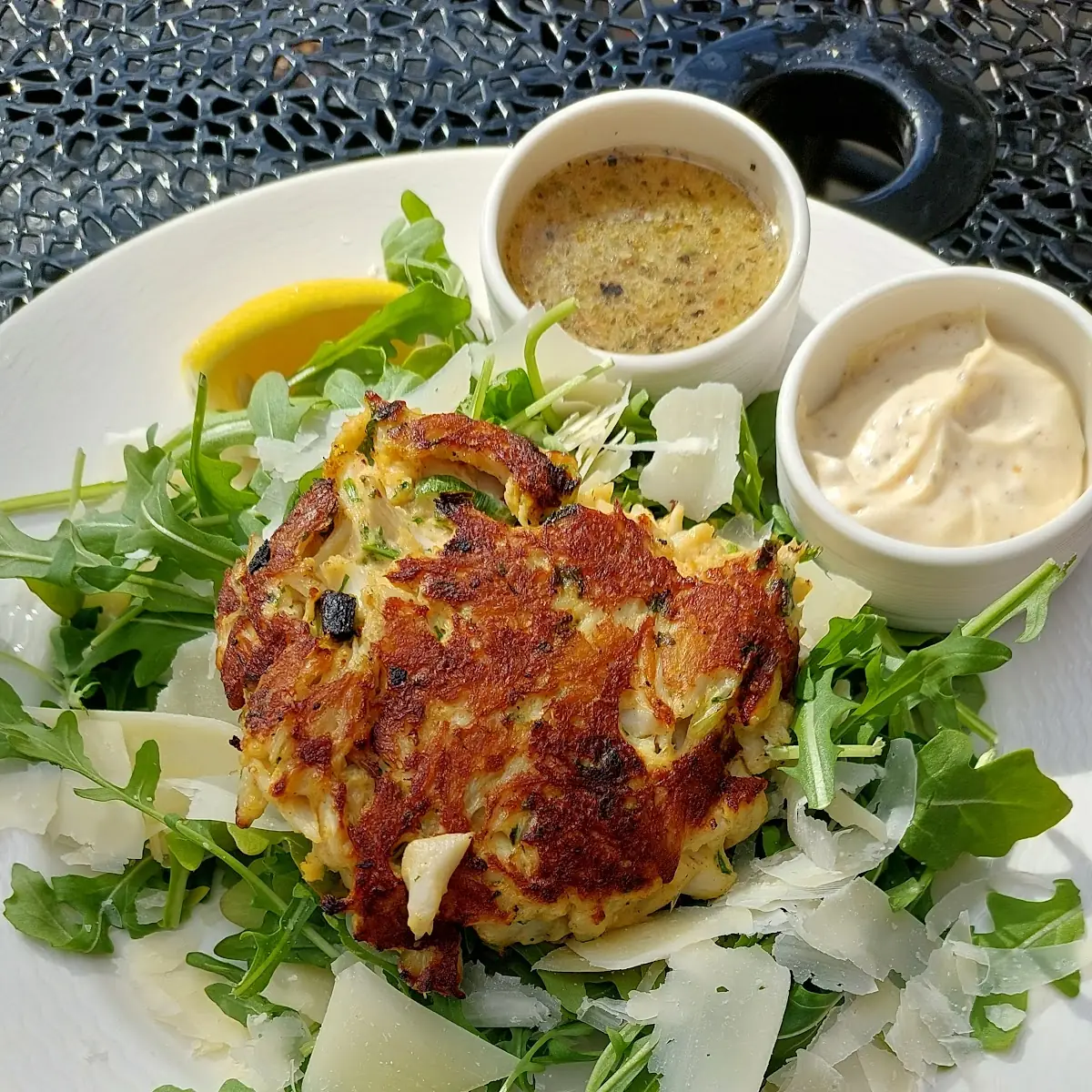 Pan Seared Crab Cake Salad