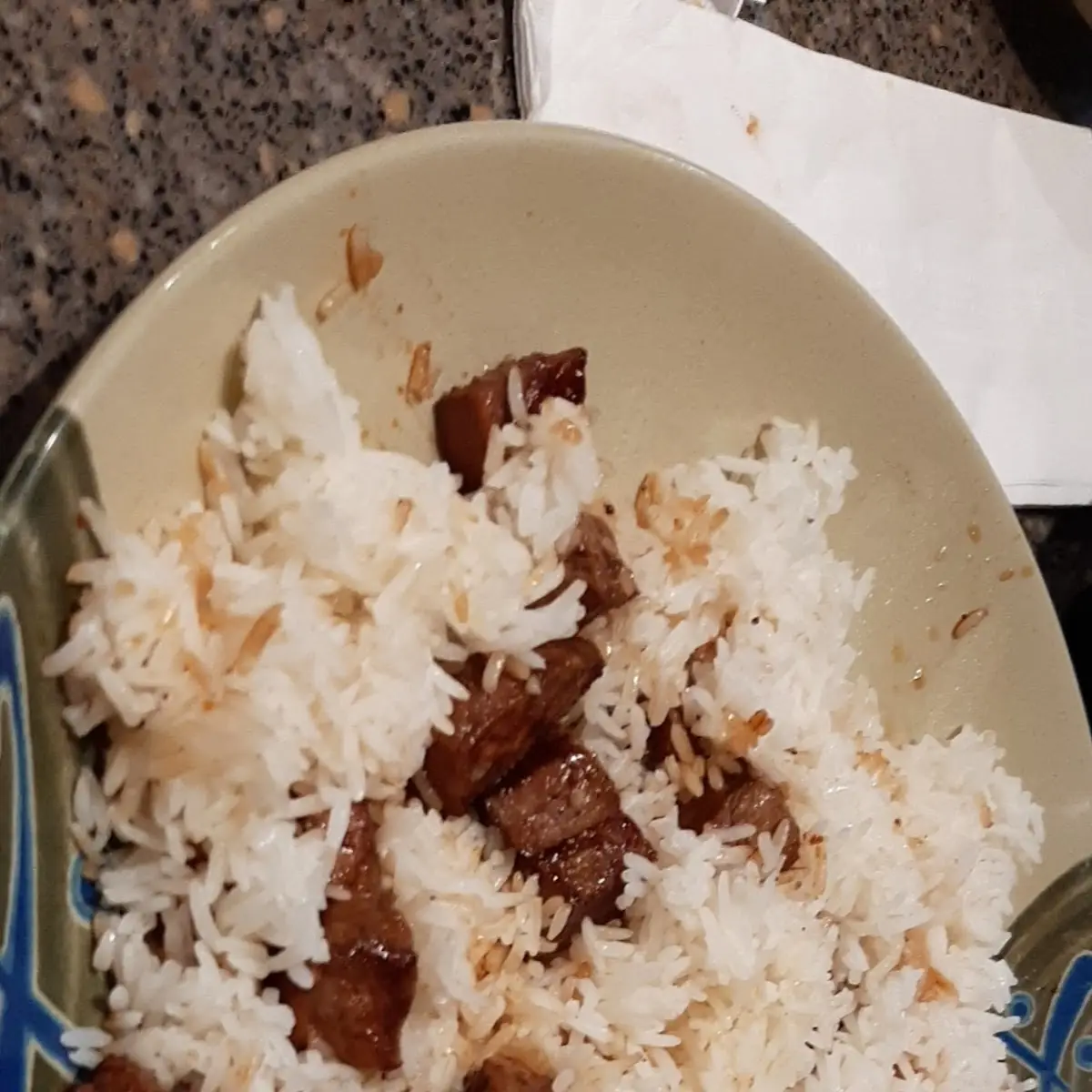 Hibachi Steak and White Rice