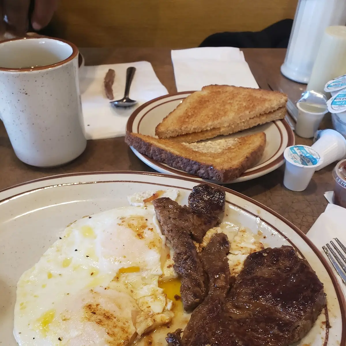 Steak Eggs and Hash Browns
