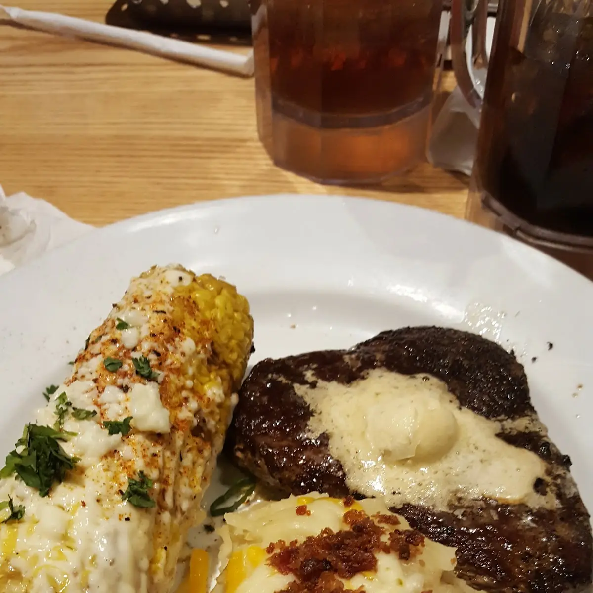 Steak Mexican Street Corn and Loaded Mashed Potatoes