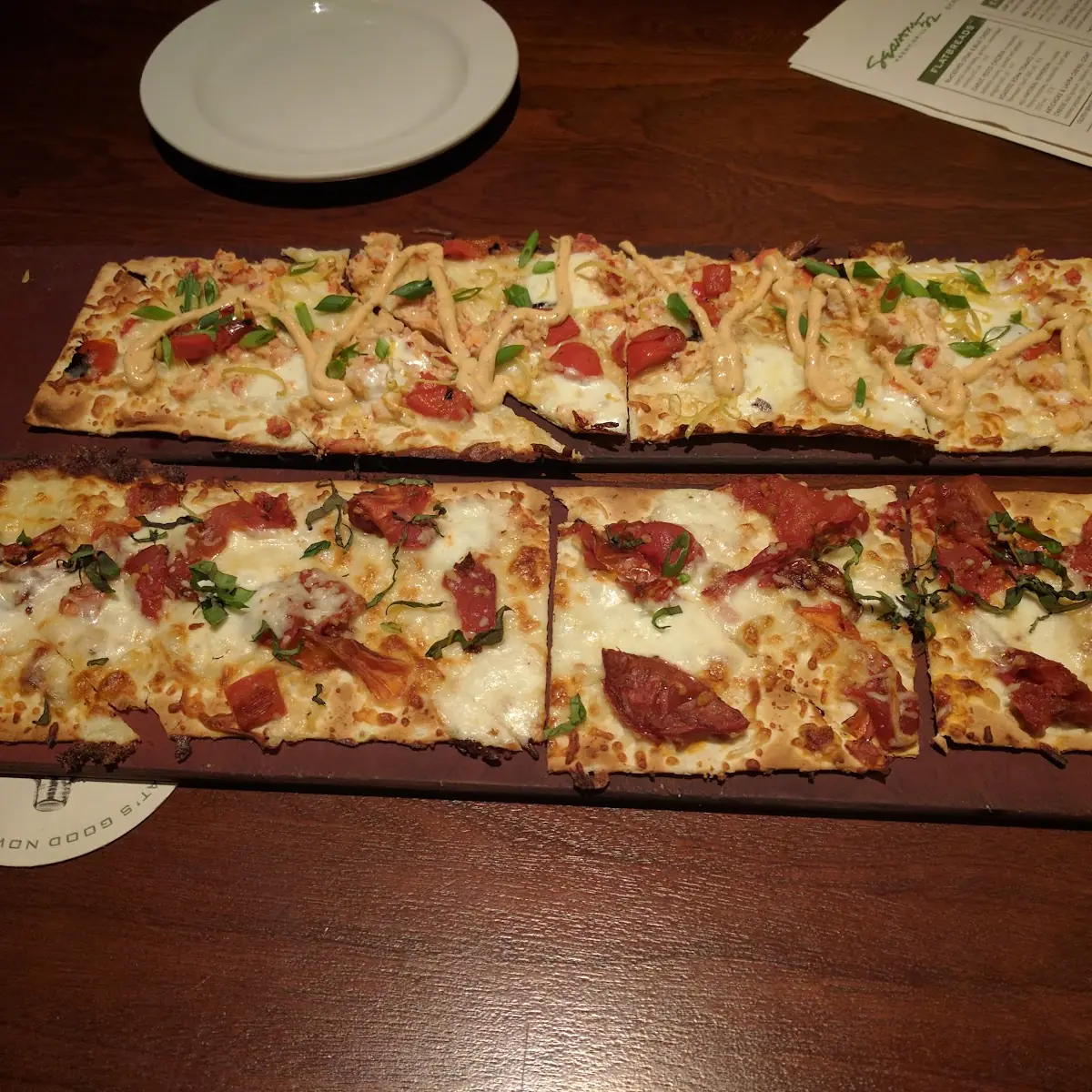 Lobster and Fresh Mozzarella Flatbread Pizza