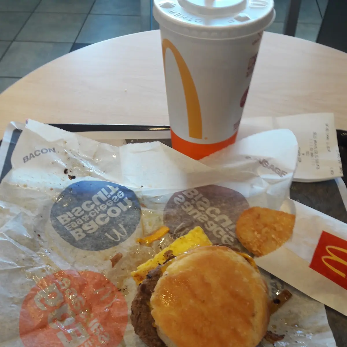 Steak Egg Cheese Biscuit