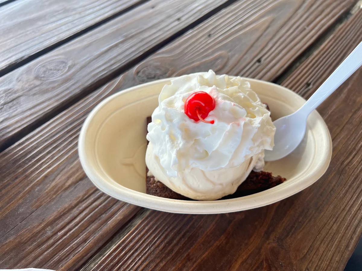 Cookie Dough Brownie Sundae