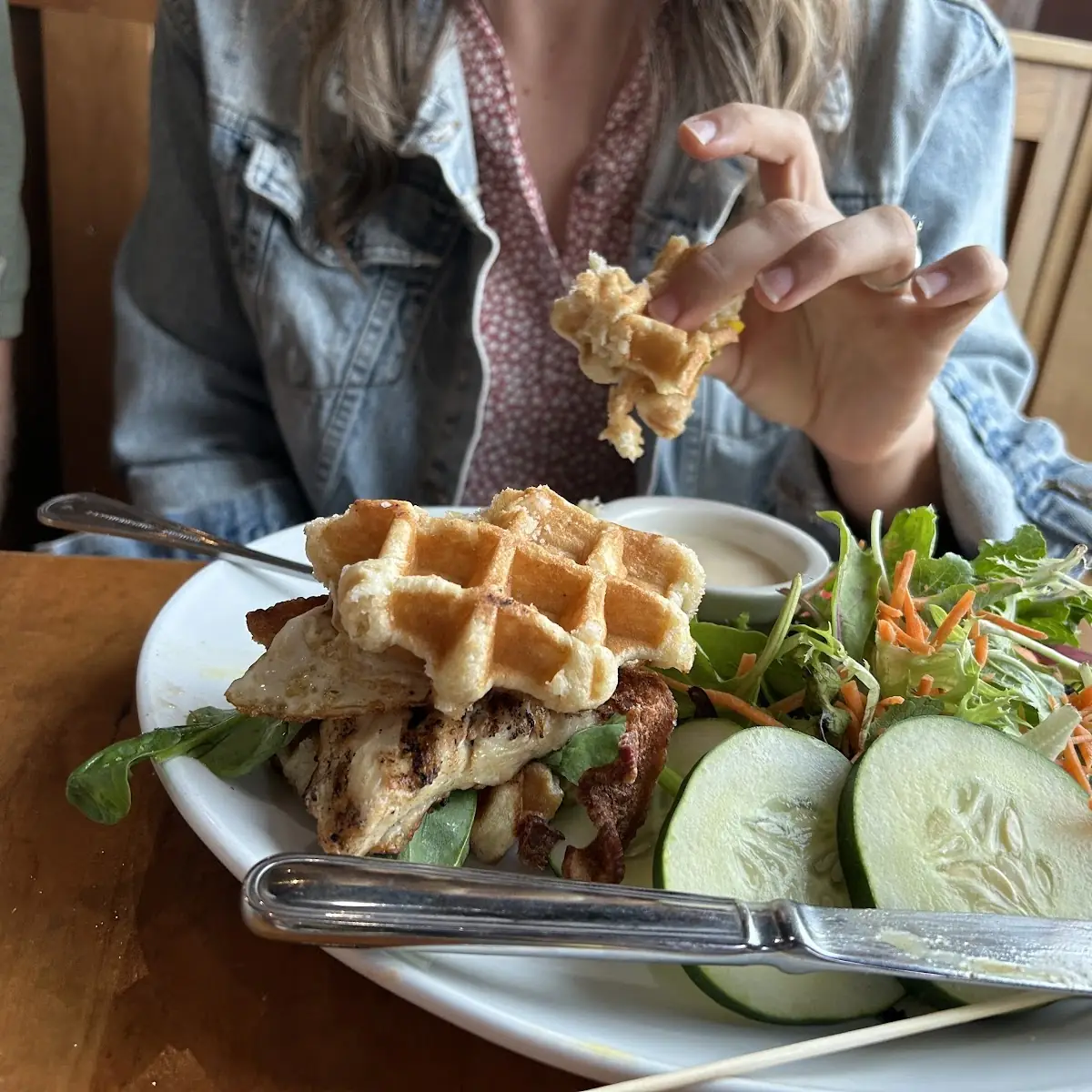 Chicken Waffle Sandwich