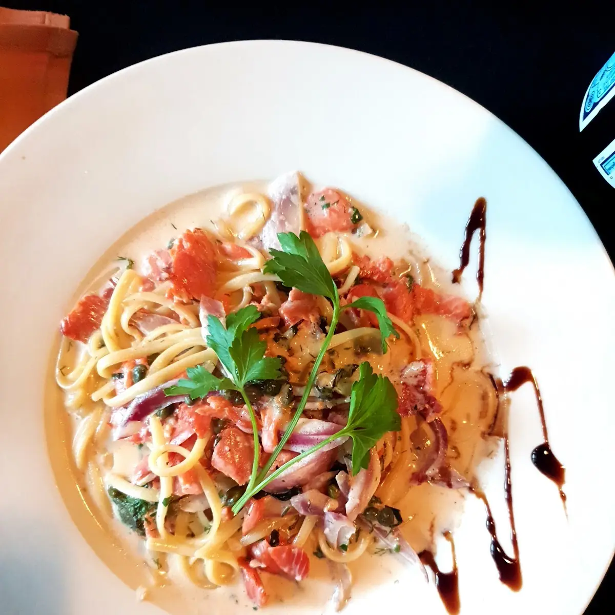 Smoked Salmon Linguine