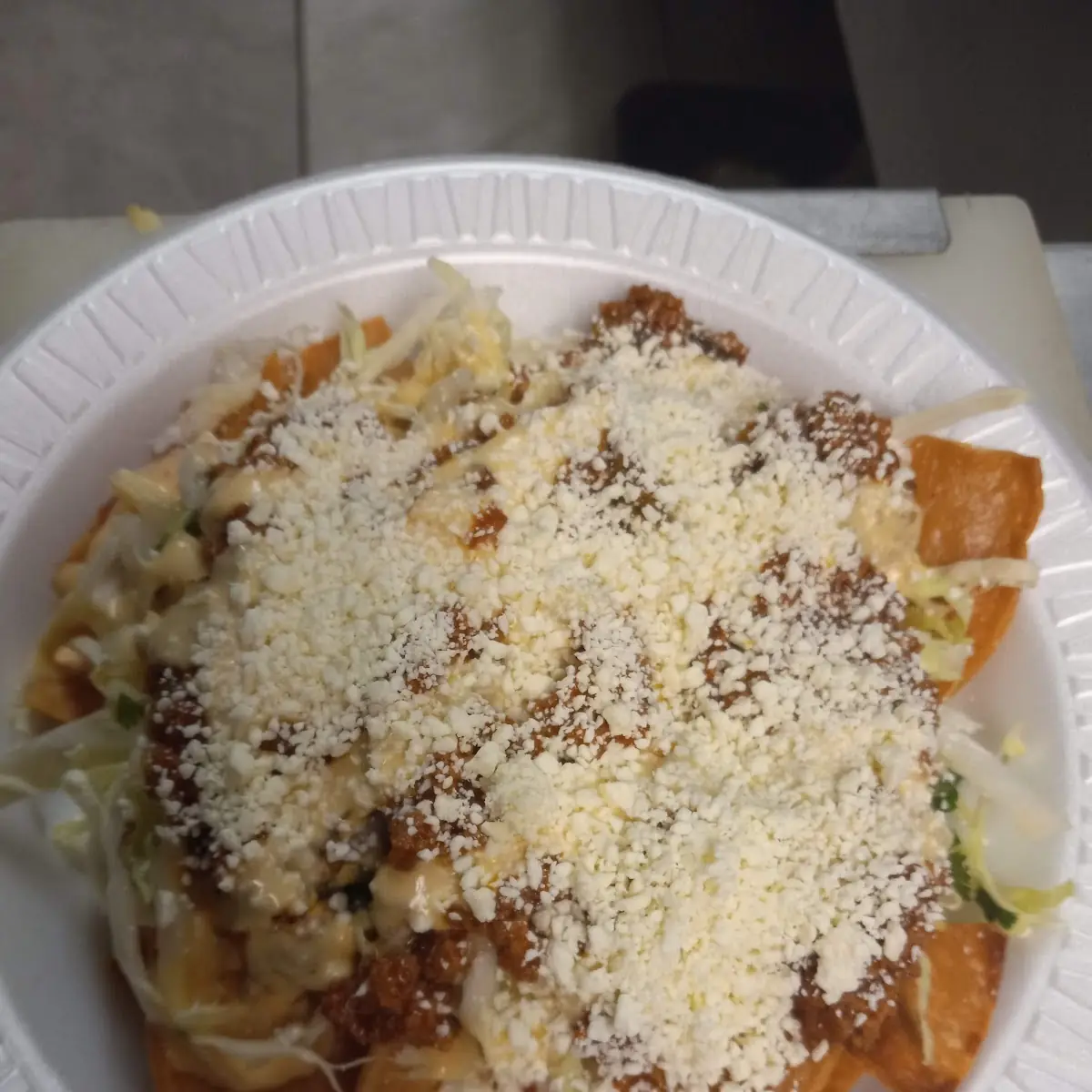 Nachos Con Carne Molida