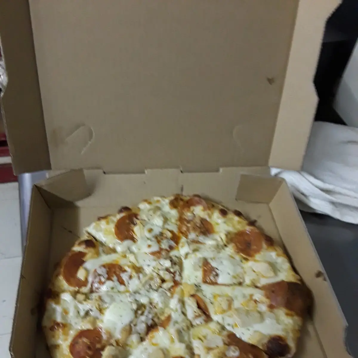 Pepperoni Pizza with Chicken Fajitas