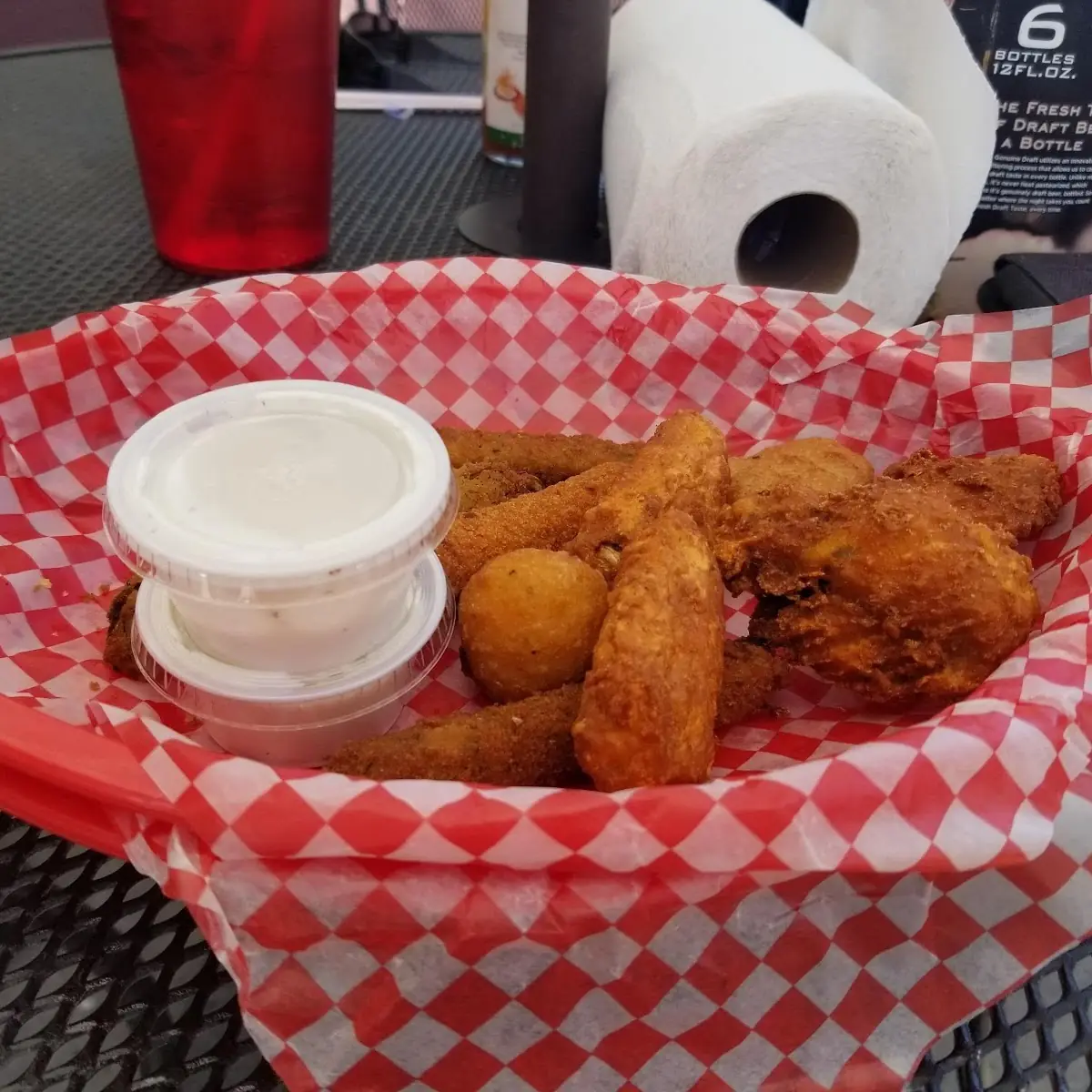 Leftover Wings and Sampler Platter